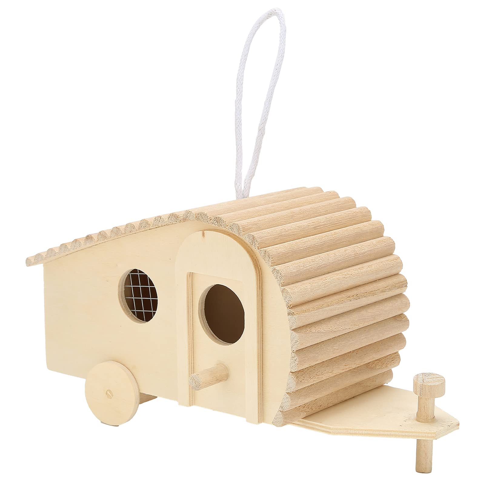 Handmade Wooden Birdhouse Kit - DIY Hanging Bird Feeder for Home & Garden - Outdoor Decoration for Patio, Yard, or Balcony - Perfect Gift for Bird Lovers & Gardening Enthusiasts
