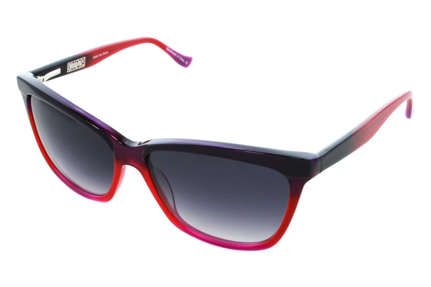 KENSIE MEET ME THERE Sunglasses - 56MM UV Protection Cat Eye Frame in Berry - Perfect for Beach, Travel & Outdoor Activities