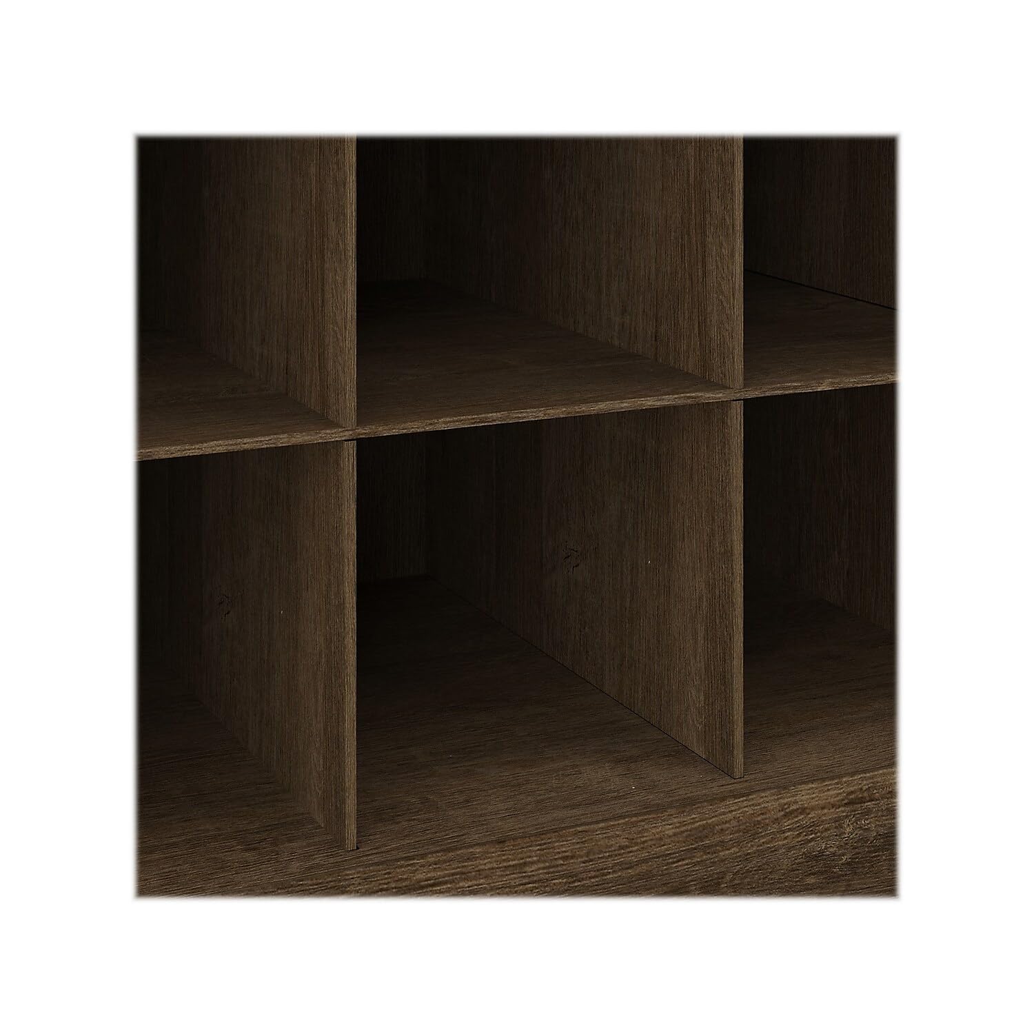 Bush Furniture Woodland 40W Shoe Storage Bench with Shelves in Ash Brown | Entryway Organizer for Shoes, Boots & Accessories | Perfect for Mudroom, Foyer & Hallway Storage Solutions