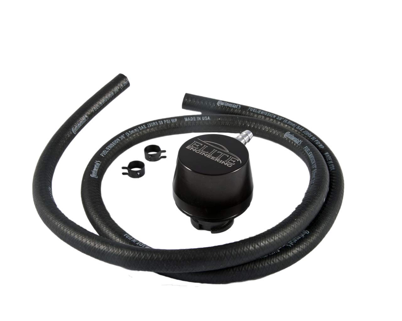 Elite Engineering Aluminum Clean-Side Oil Separator (CSS) Kit for C7 Corvette Z51 (Dry Sump) - High Performance Black Oil Catch Can - Improves Engine Efficiency & Reduces Carbon Buildup - Perfect for Track Days & Performance Driving
