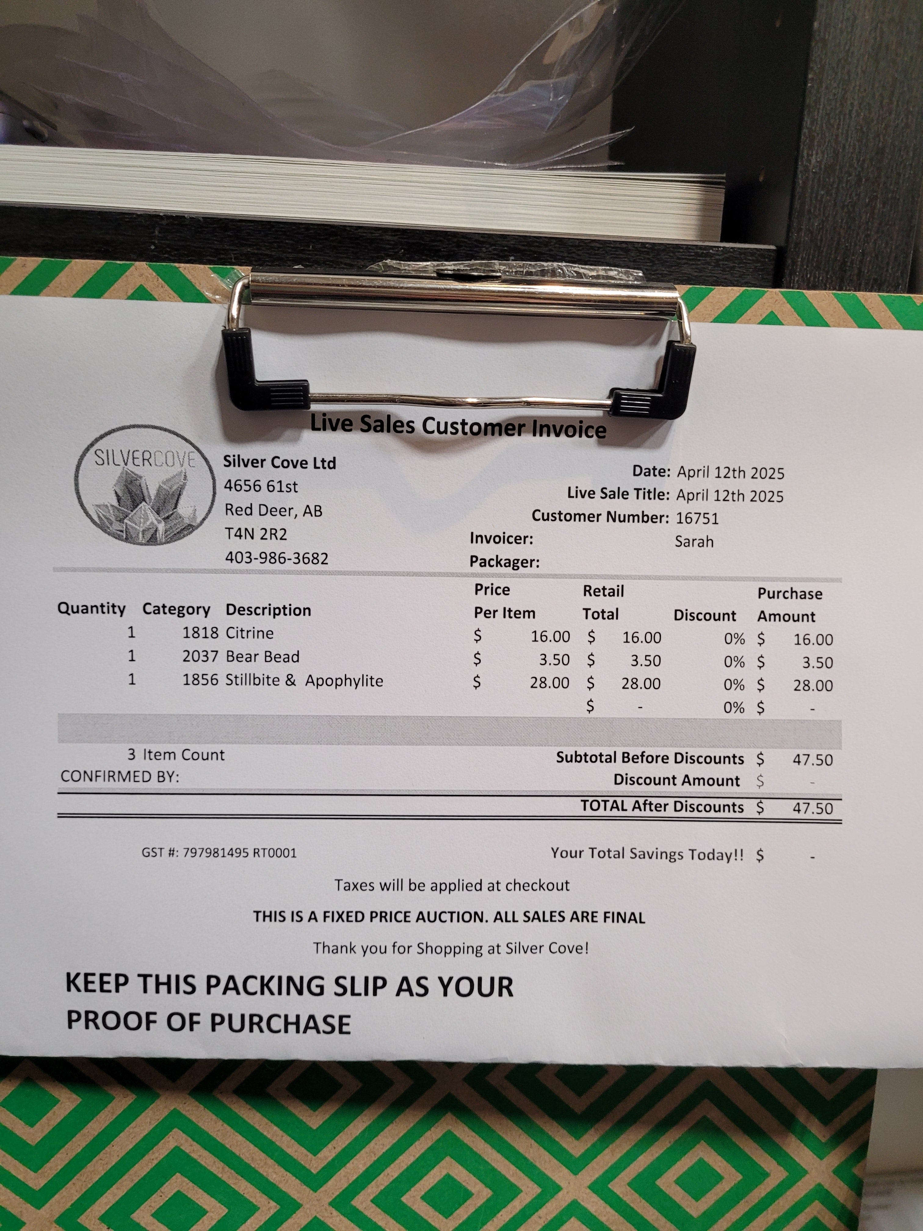 16751 April 12th 2025 Live - Premium Quality Product for Home & Office Use