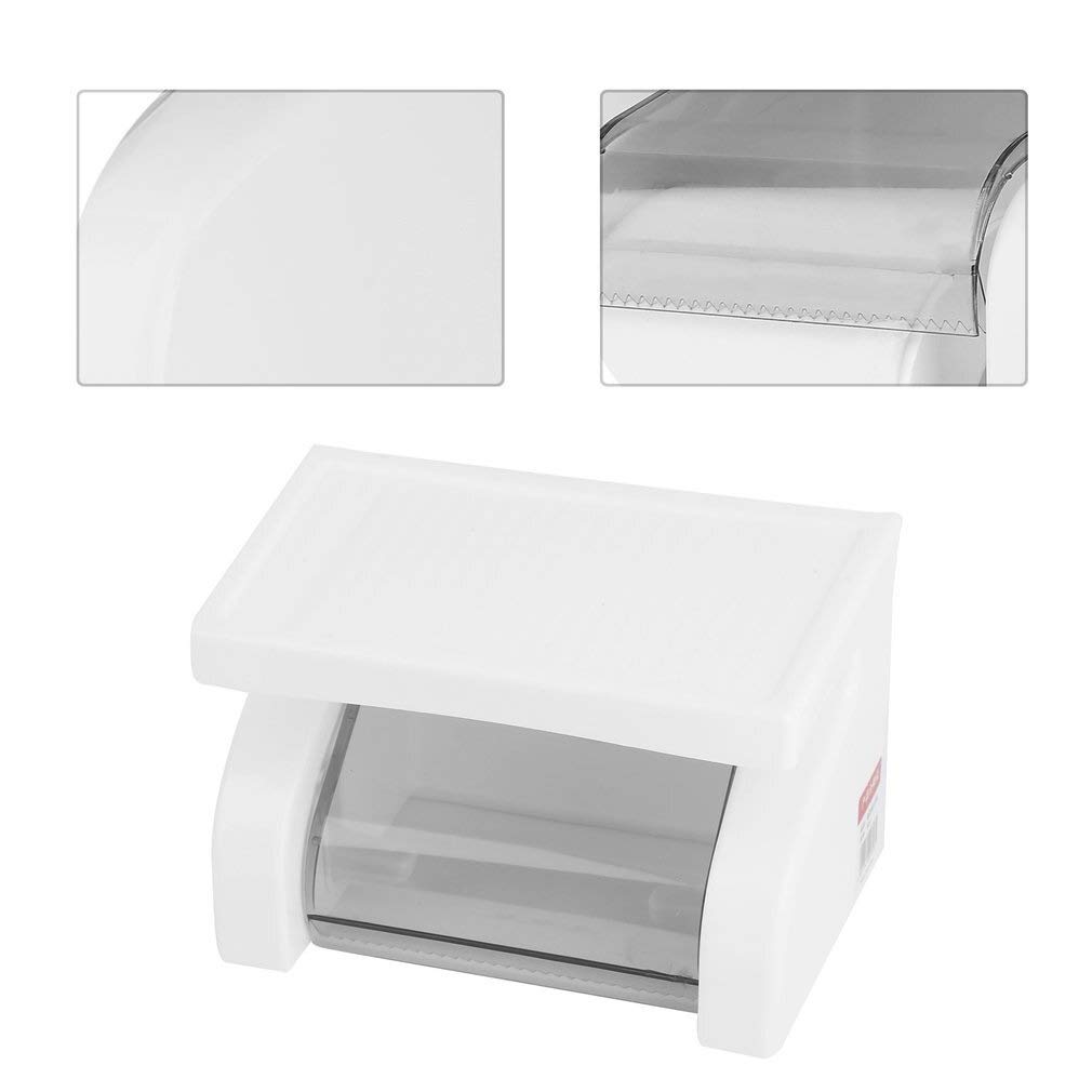 Durable Plastic Toilet Paper Holder - Bathroom Tissue Roll Dispenser with Wall Mount - Perfect for Home, Office, and RV Bathroom Organization