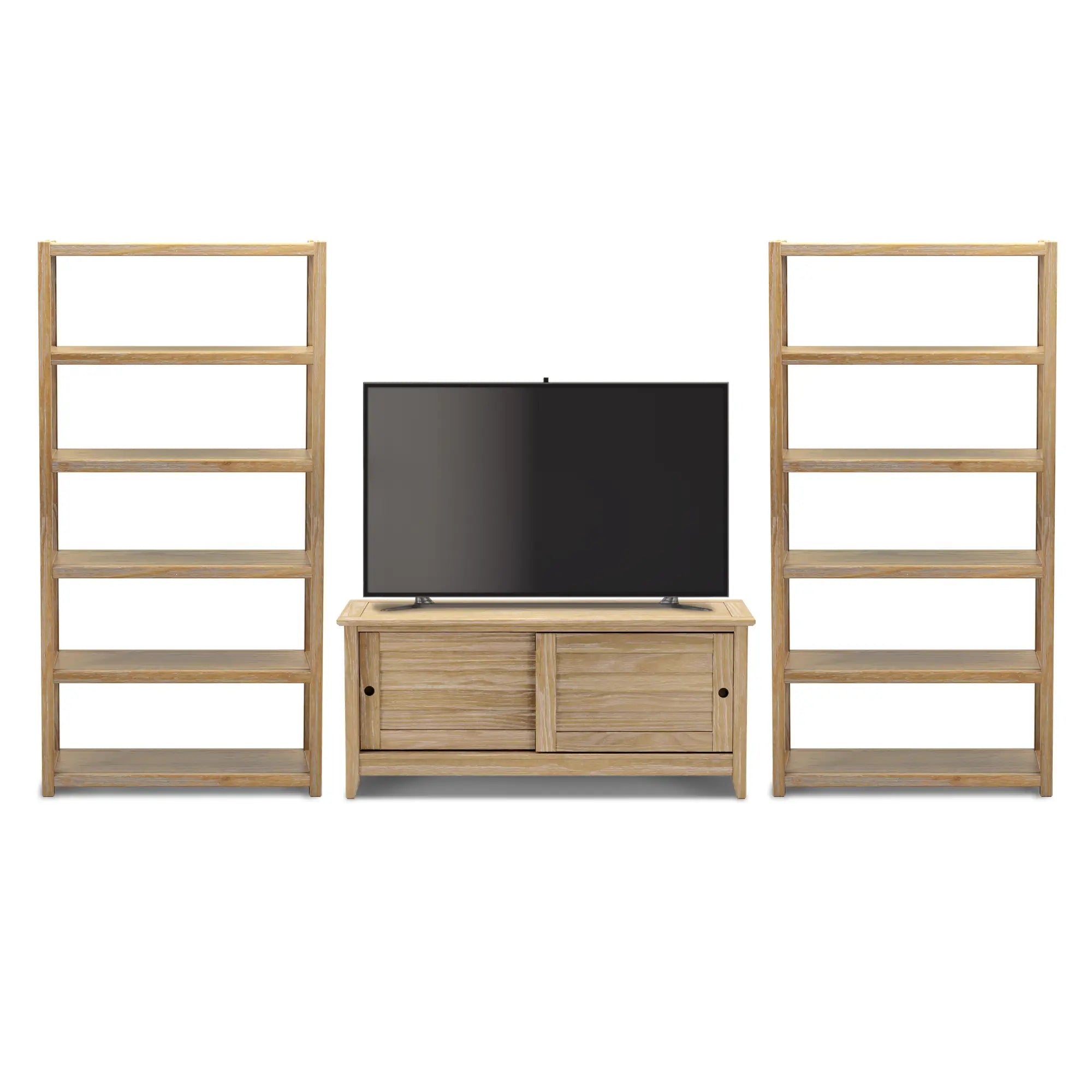 Greenport 3-Piece TV Stand Set with Storage - Modern Entertainment Center for Living Room, Bedroom & Home Theater Organization