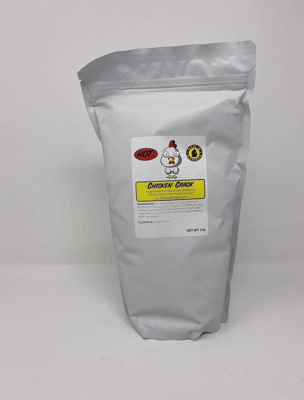 Hot & Spicy Chicken Crack Fried Chicken Coating Mix - 2 Pound Bag for Crispy, Flavorful Chicken - Perfect for Frying, Baking & Grilling at Home or Restaurants