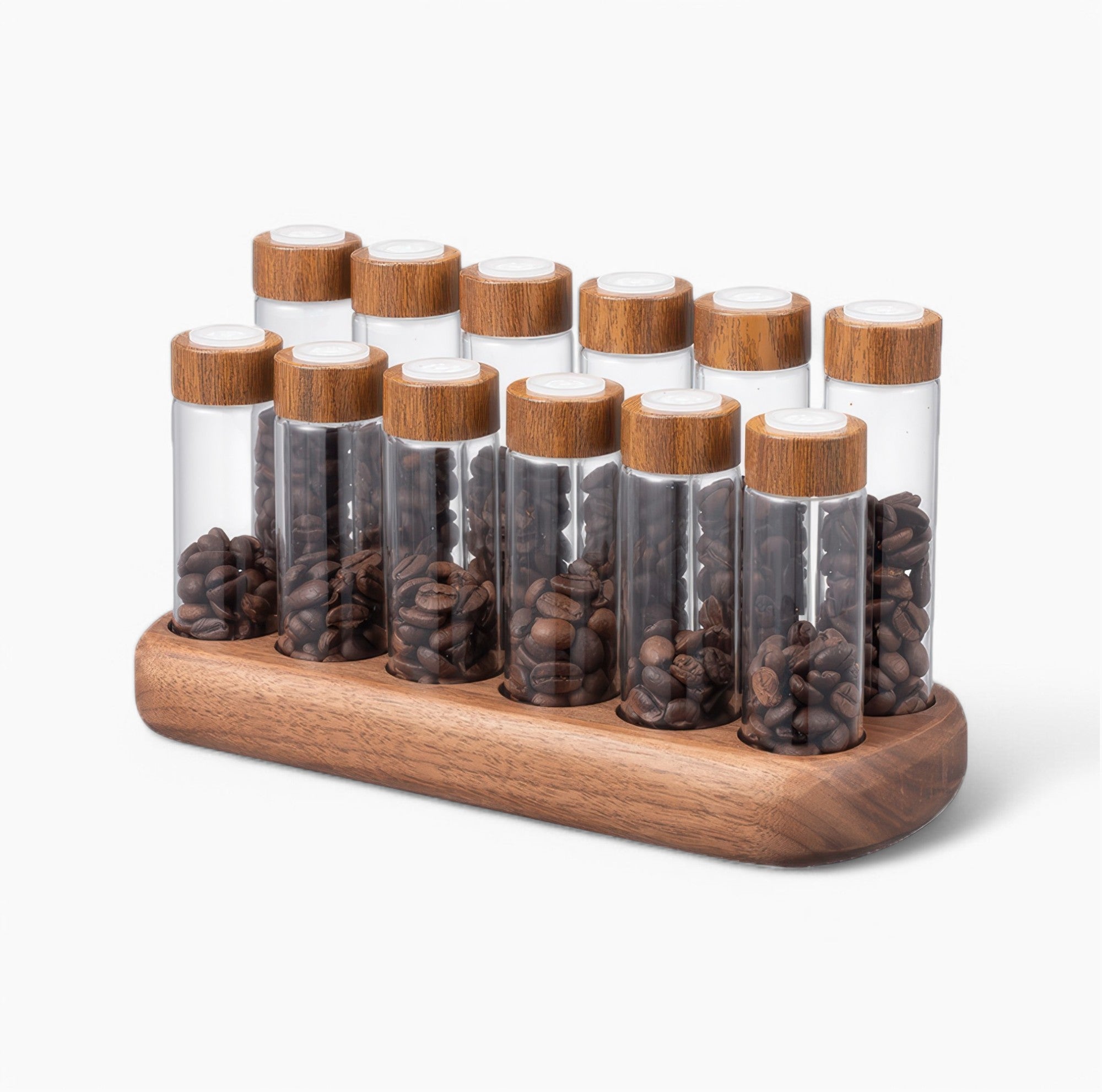 Premium Barista Coffee Bean Storage Tubes - Airtight Canister Set for Fresh Coffee Beans Storage | Perfect for Home Baristas, Coffee Shops & Specialty Brewing