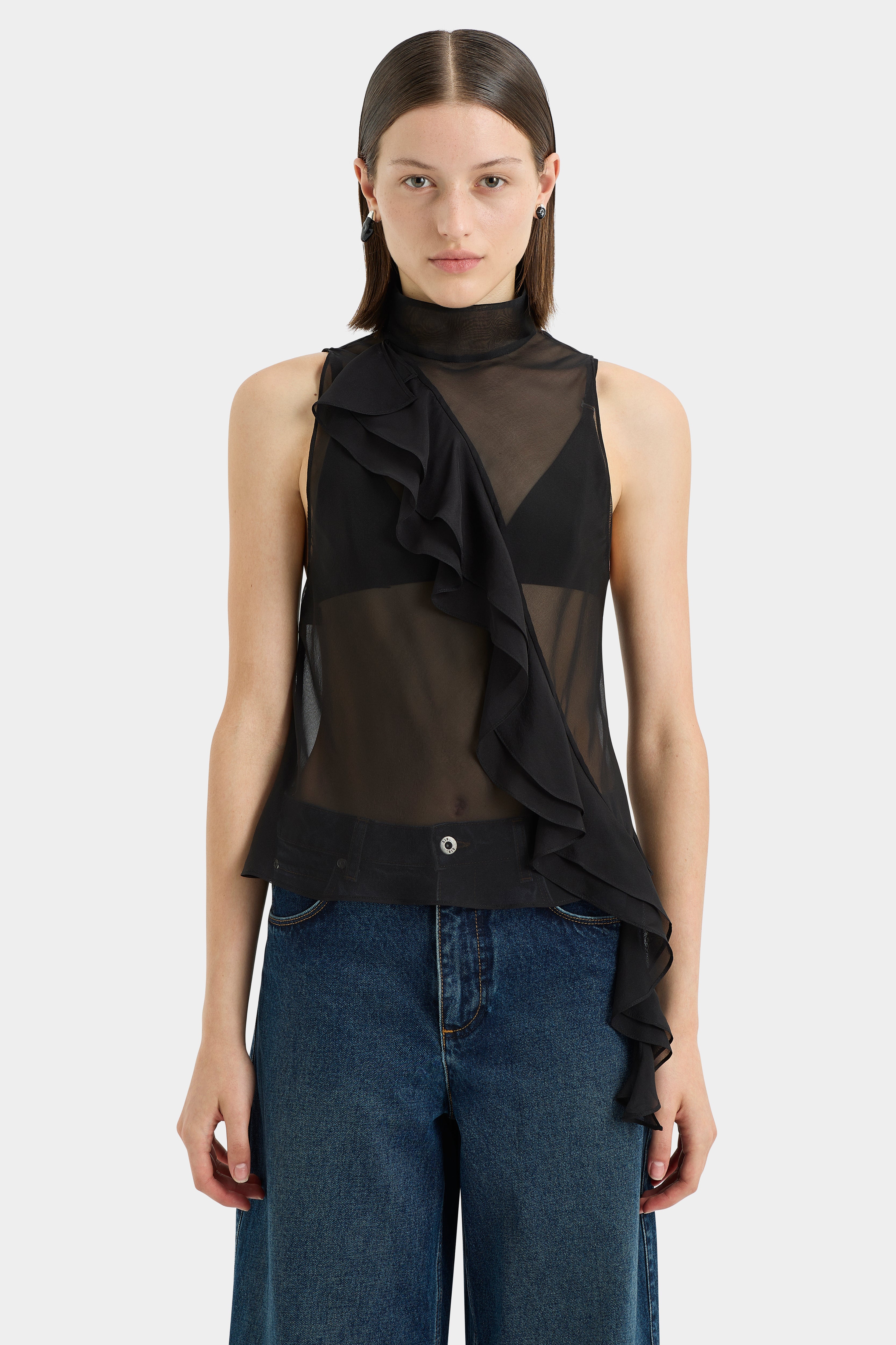 Sage Cascade Top - Women's Flowy Boho Blouse for Casual & Summer Wear | Perfect for Beach, Vacation & Everyday Outfits