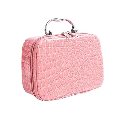 Premium Octopus Prime Multifunctional Travel Makeup Bag with Adjustable Dividers & Small Mirror - Perfect for Cosmetics, Brushes, Toiletries - Ideal for Travel, Gym, and Daily Organizer
