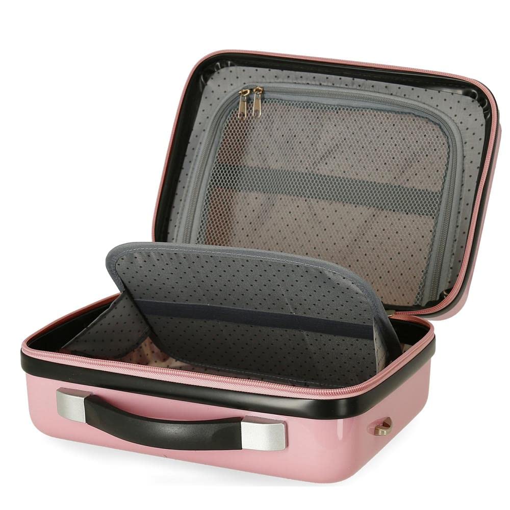 Pink Girls Beauty Case - Portable Makeup Organizer for Travel, School & Sleepovers | Perfect for Teens & Kids Cosmetics Storage
