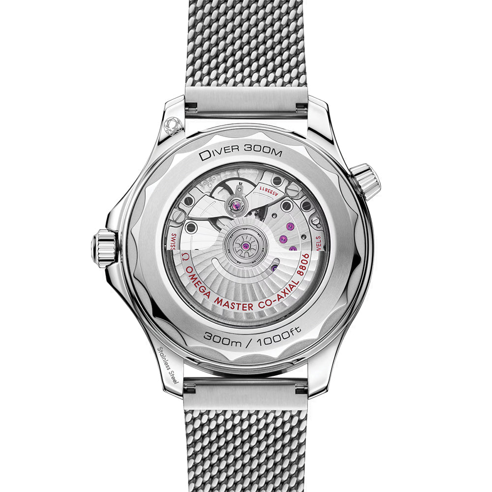 Seamaster Diver 300M Co-Axial Master Chronometer Men's Watch - 42mm Titanium Bezel, Grey Dial with Stainless Steel Bracelet - Perfect for Diving, Swimming & Luxury Everyday Wear