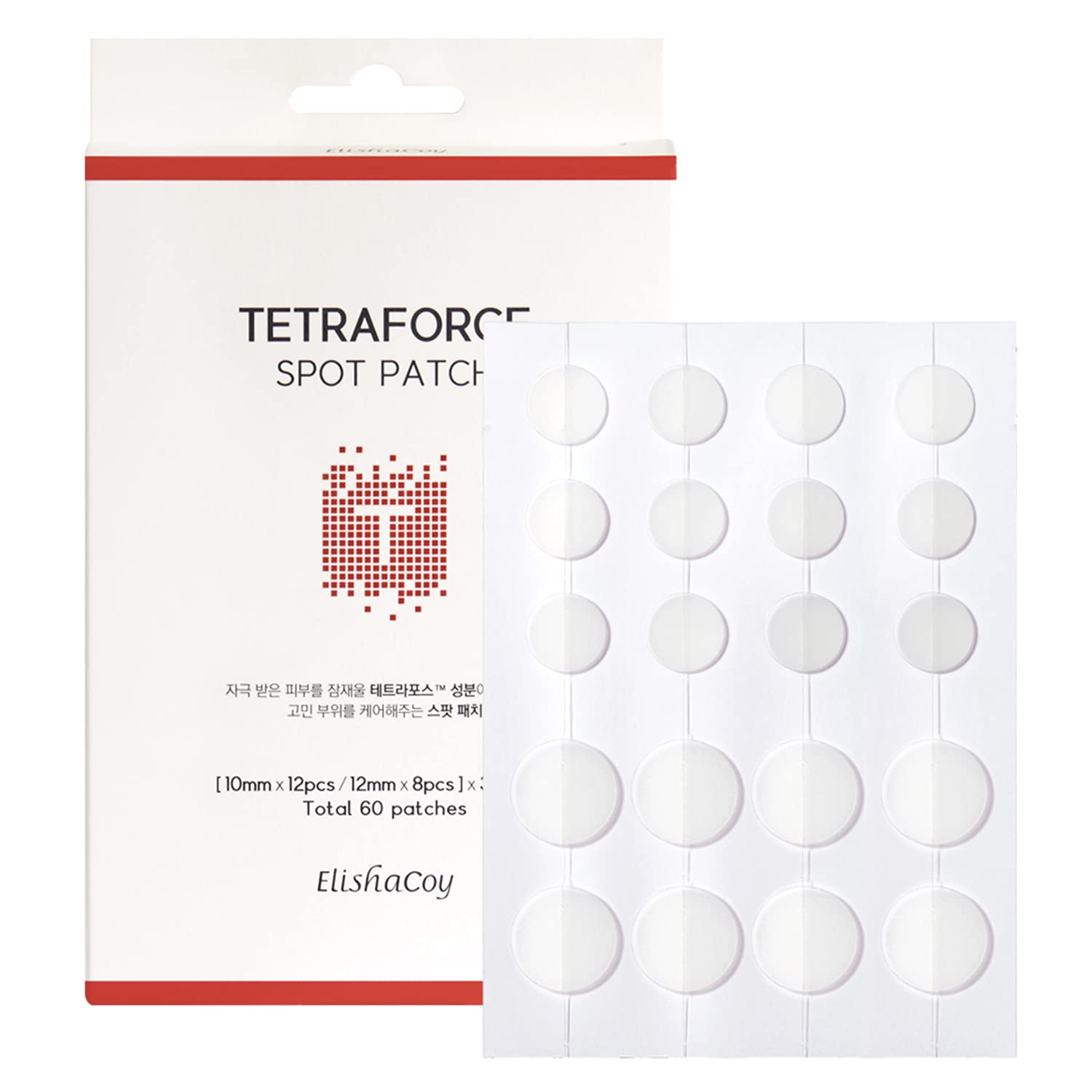 Elishacoy TETRA FORCE CLEANSER Acne Patches - Hydrocolloid Pimple Patches with Tea Tree Oil for Face & Skin | Covers & Reduces Zits, Blemishes, Spots | 60 Count | Perfect for Overnight Acne Treatment & Daily Spot Care
