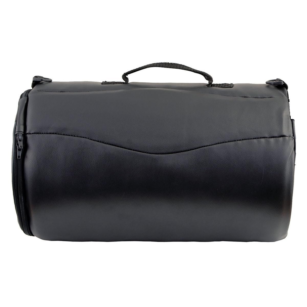 Milwaukee Leather SH631 Medium Black PVC Sissy Bar Duffle Motorcycle Bag - Waterproof Storage for Cruiser & Touring Bikes - Perfect for Road Trips & Daily Commutes