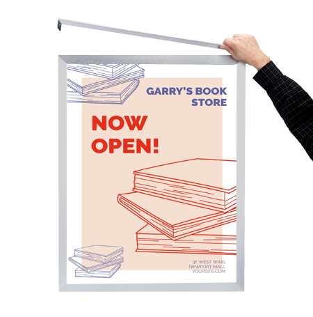 13x19 Euro Style Poster Frame - Top & Side Load Design for Signs, Artwork, and Photos | Perfect for Home, Office, and Gallery Displays