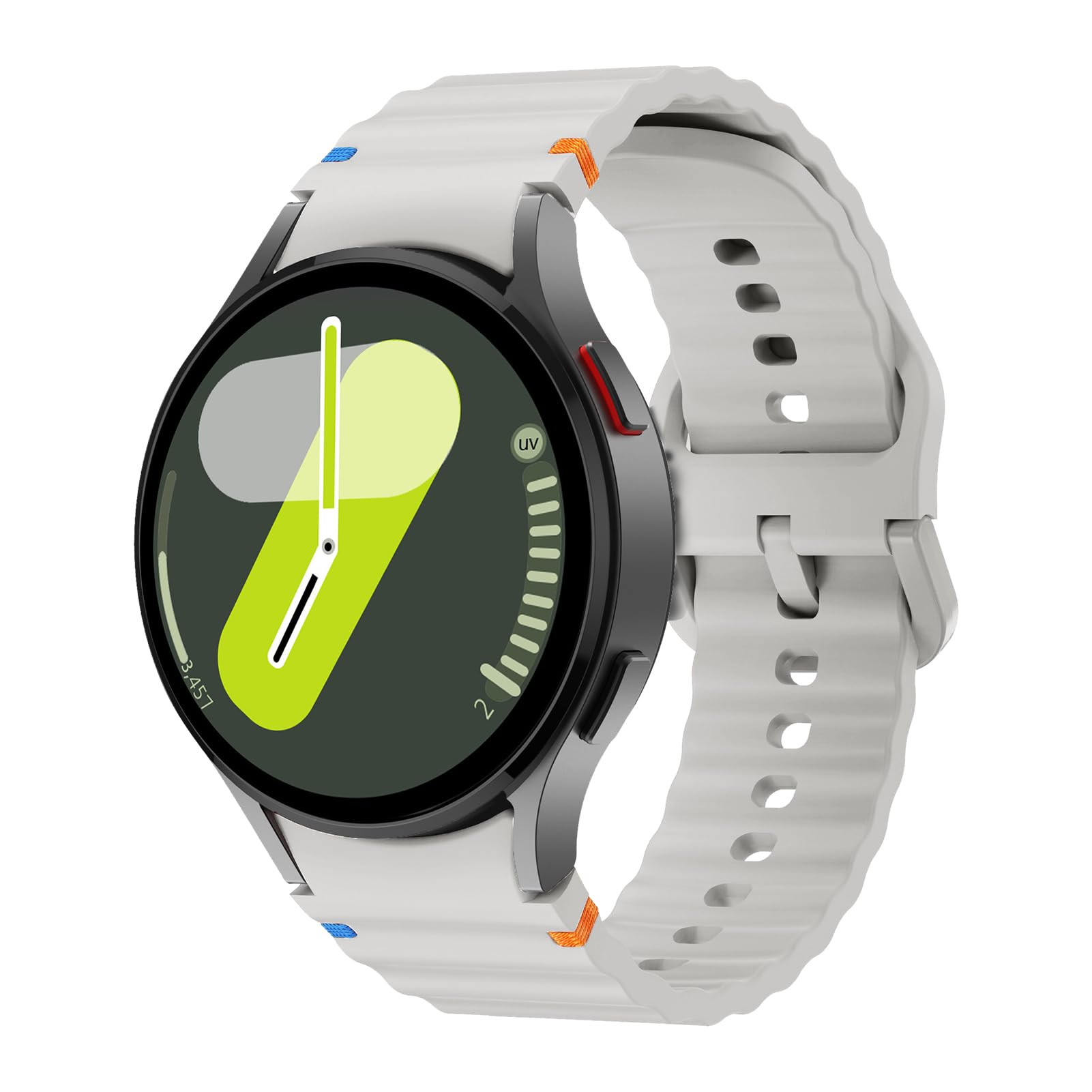 MYAPULUA Galaxy Watch 7-5 Strap 40-47mm Silicone Band for Men Women - Sport & Daily Wear