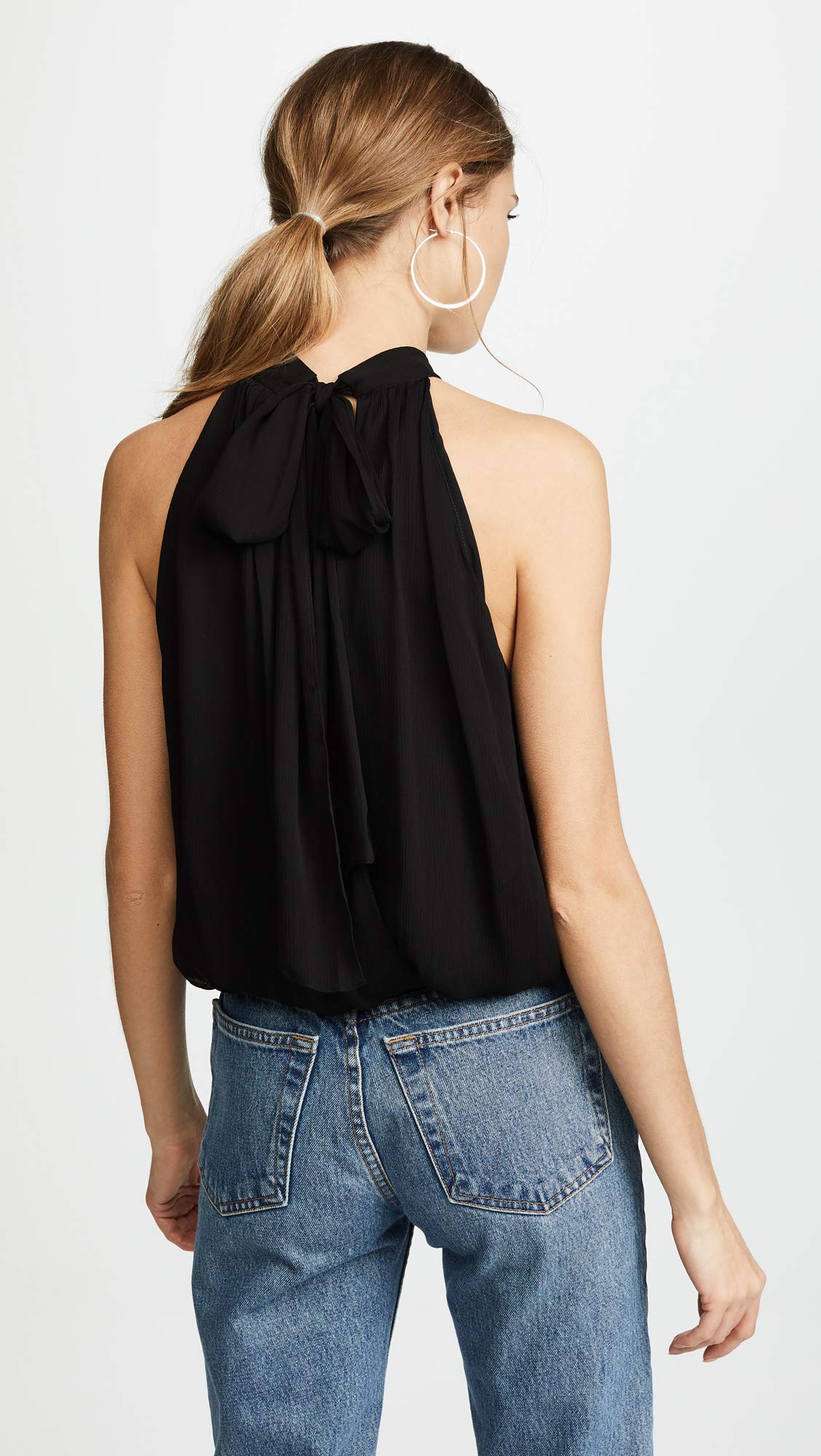 Alice + Olivia Women's Maris Gathered Halter Top - Stylish Summer Blouse for Parties, Dates & Beach Outings