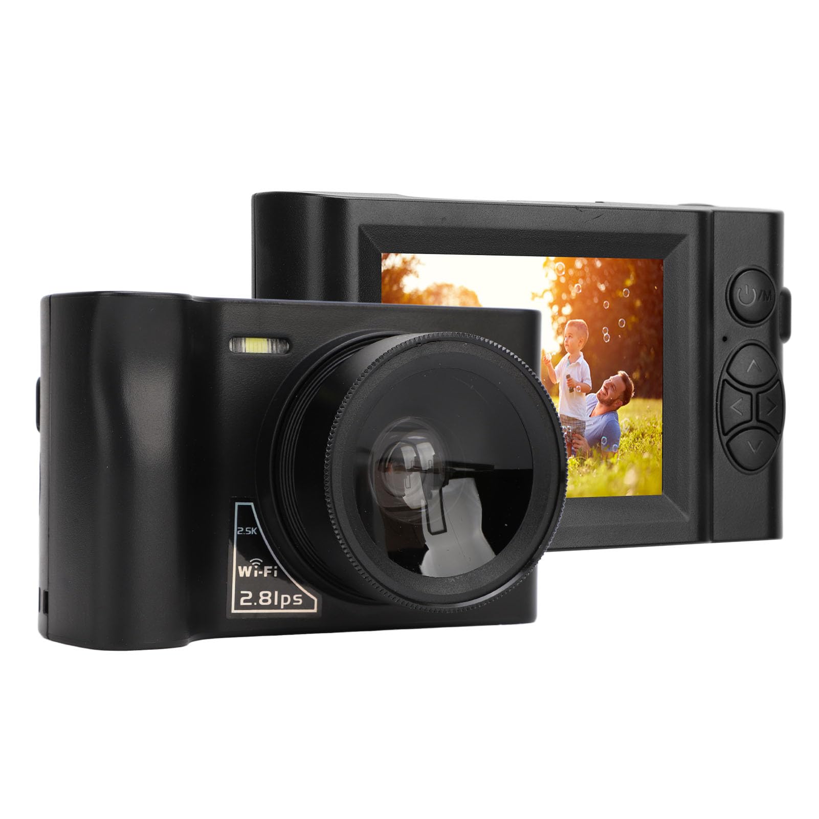 24MP 2.5K Kids Digital Camera with 16X Zoom - Compact WiFi Mirrorless Camera for Beginners, Perfect Travel Camera Gift for Children, Boys & Girls - Great for Birthday Presents, Outdoor Adventures & Family Vacations