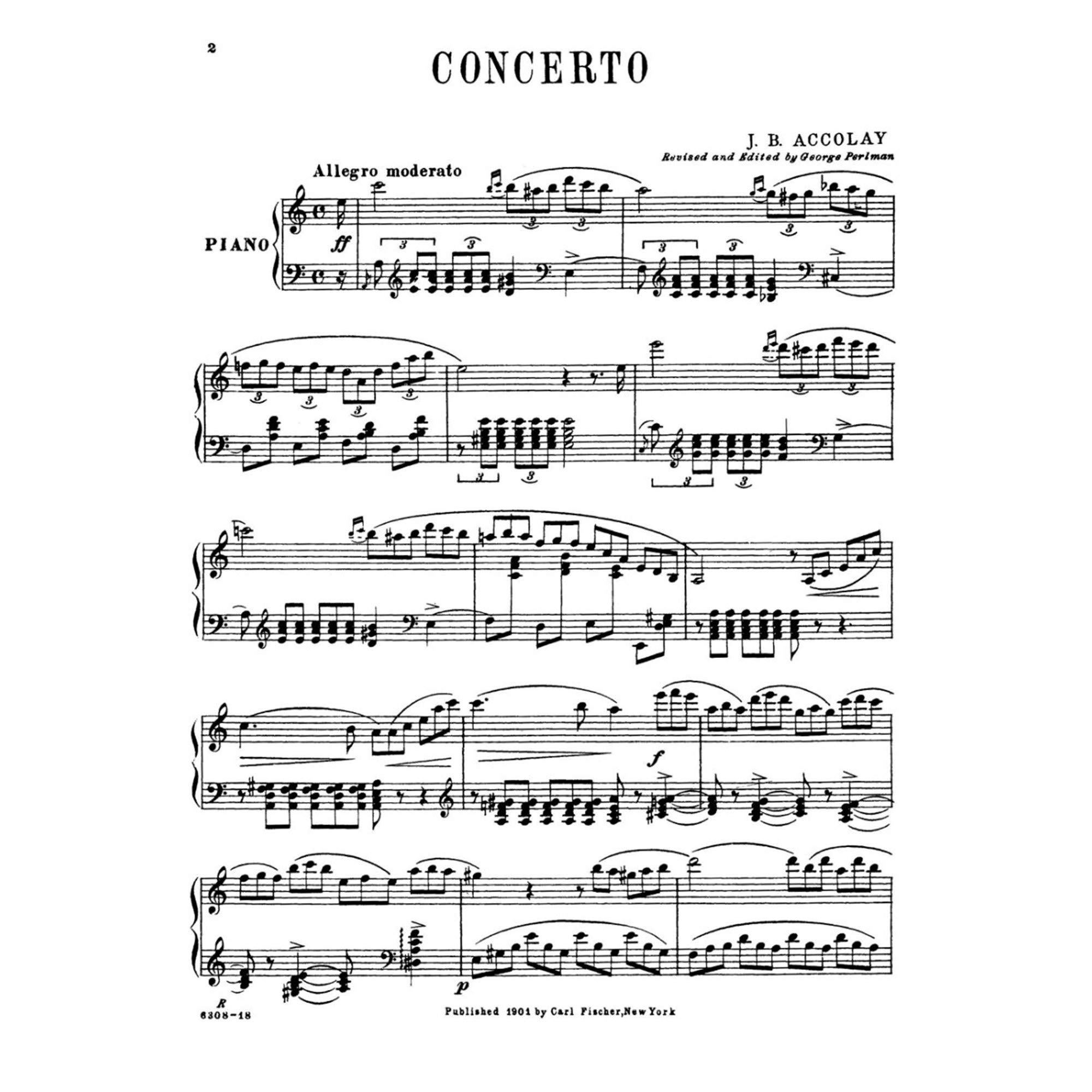 Accolay Violin Concerto No. 1 in A Minor Op. 12 - Sheet Music for Violin & Piano | Classical Music Score for Performances, Recitals & Music Practice