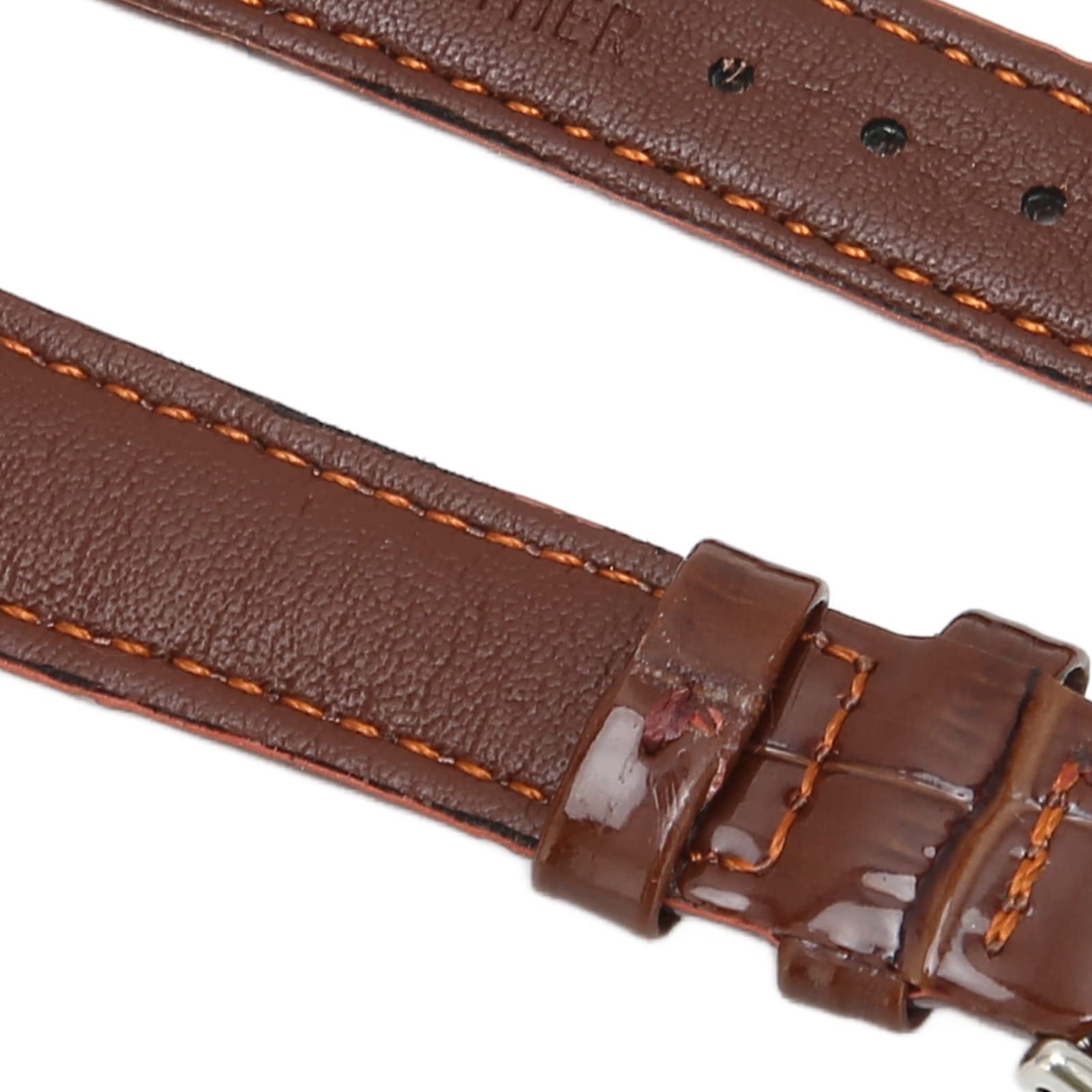 Premium PU Leather Watch Band - Breathable Multicolor Replacement Strap for Smartwatches & Fitness Trackers (Brown) | Perfect for Daily Wear, Office & Gym Use