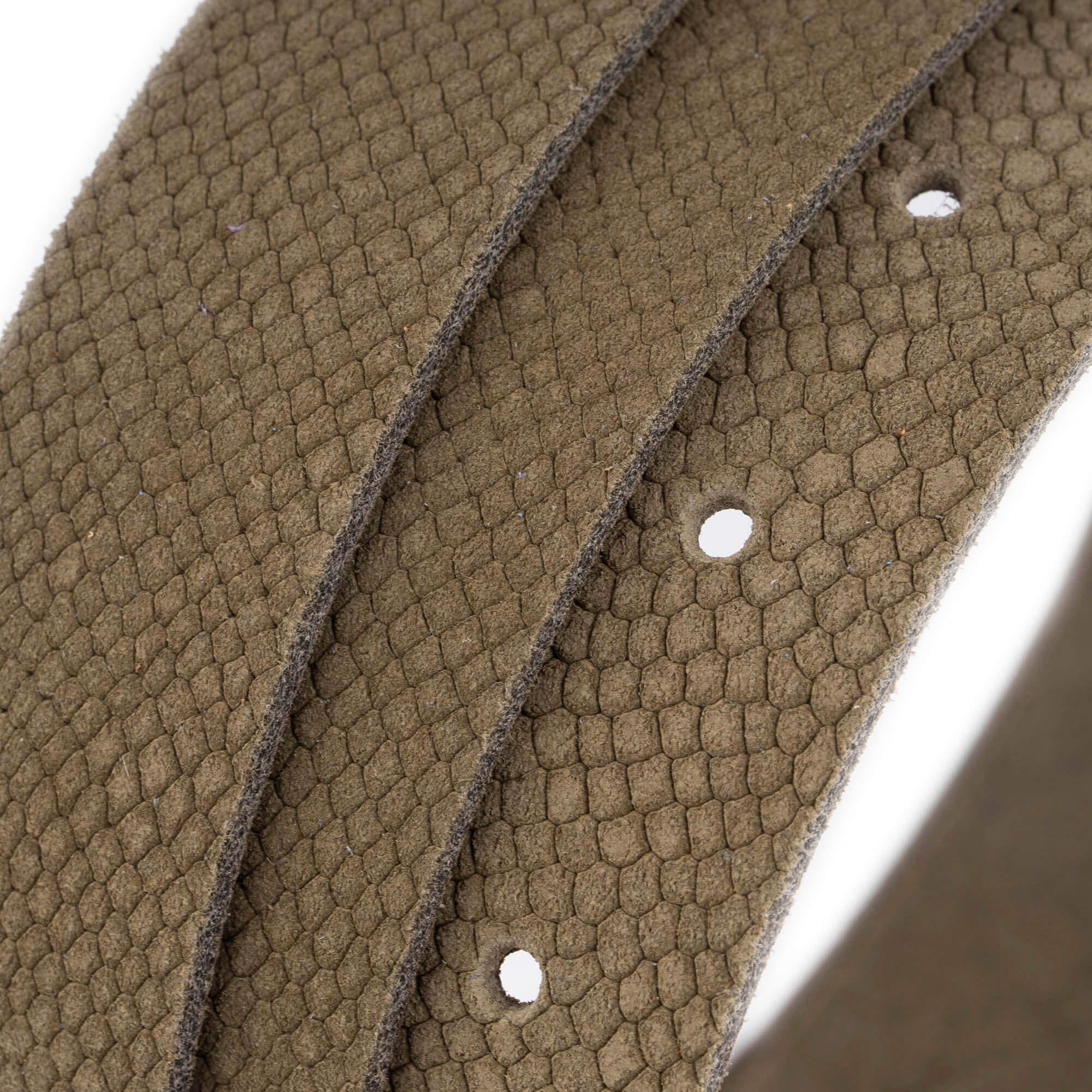 Khaki Green Suede Snake Embossed Belt Strap 2.5cm - Replacement Strap for Versace Buckles | Fashion Accessory for Men & Women | Perfect for Casual, Office & Evening Wear