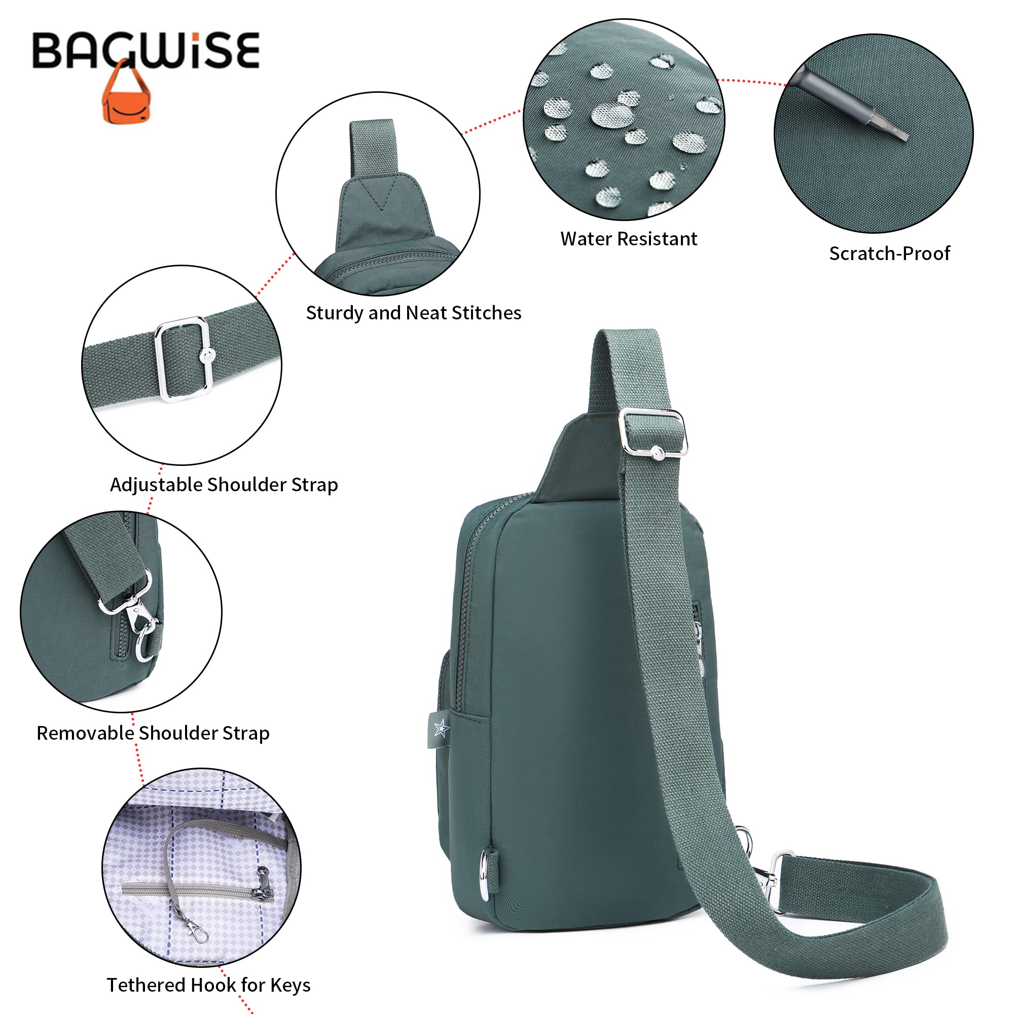 Stylish Crossbody Bags for Women & Men - Lightweight Unisex Sling Purse with Adjustable Strap | Perfect for Travel, Shopping & Everyday Use