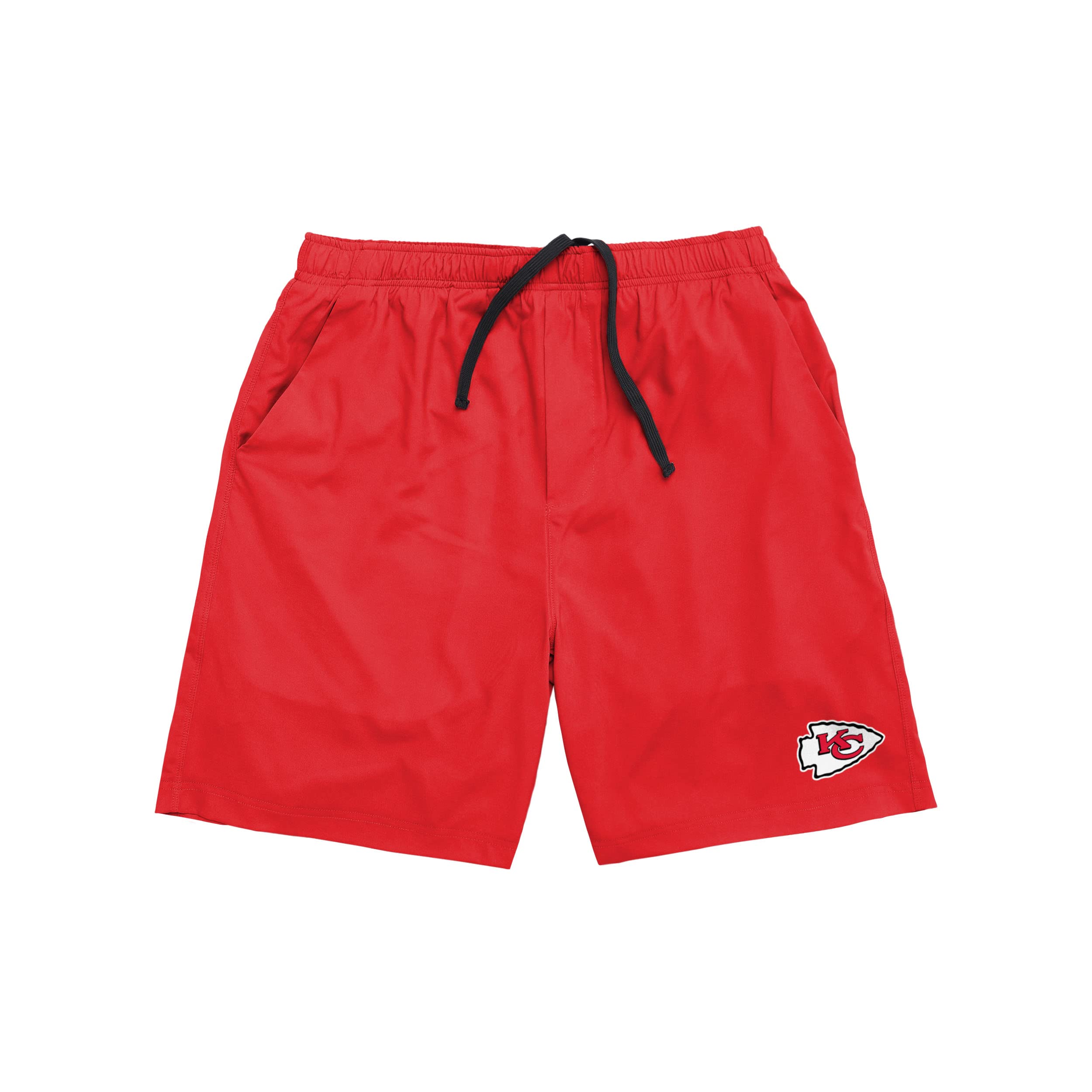 FOCO Men's NFL Team Logo Woven Athletic Shorts - Comfortable Breathable Workout & Lounge Shorts for Football Fans - Perfect for Game Day, Gym, and Casual Wear