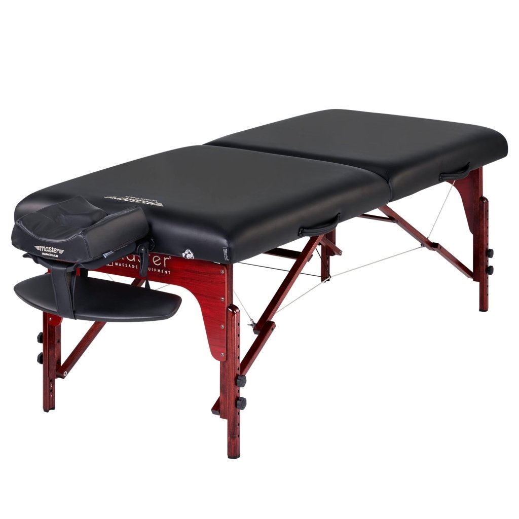 31'' Montclair Portable Massage Table with Memory Foam Layer, Shiatsu Cables & Reiki Panels - Professional Massage Therapy Table for Home, Spa, and Clinic Use