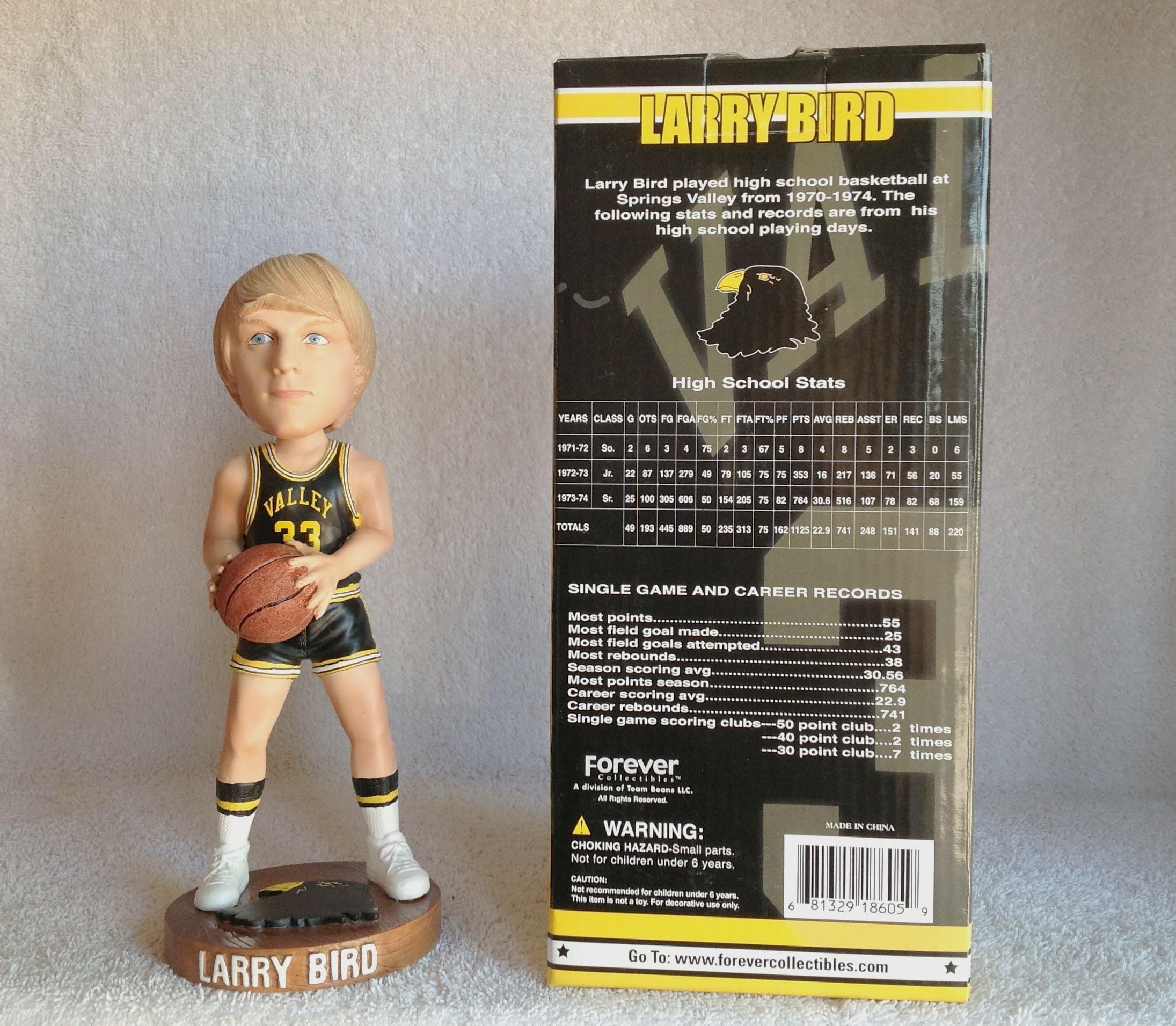 Larry Bird Boston Celtics Legend Bobblehead - Vintage NBA Collectible for Fans & Sports Memorabilia Enthusiasts - Perfect for Home Office Decor, Man Cave Display, and Celtics Fan Gifts