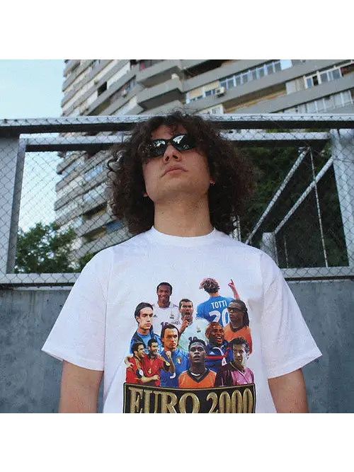 Vintage Euro 2000 Football Gang All Stars Retro T-Shirt - Classic Soccer Jersey for Men - Perfect for Game Day, Fan Parties & 90s Nostalgia Fashion