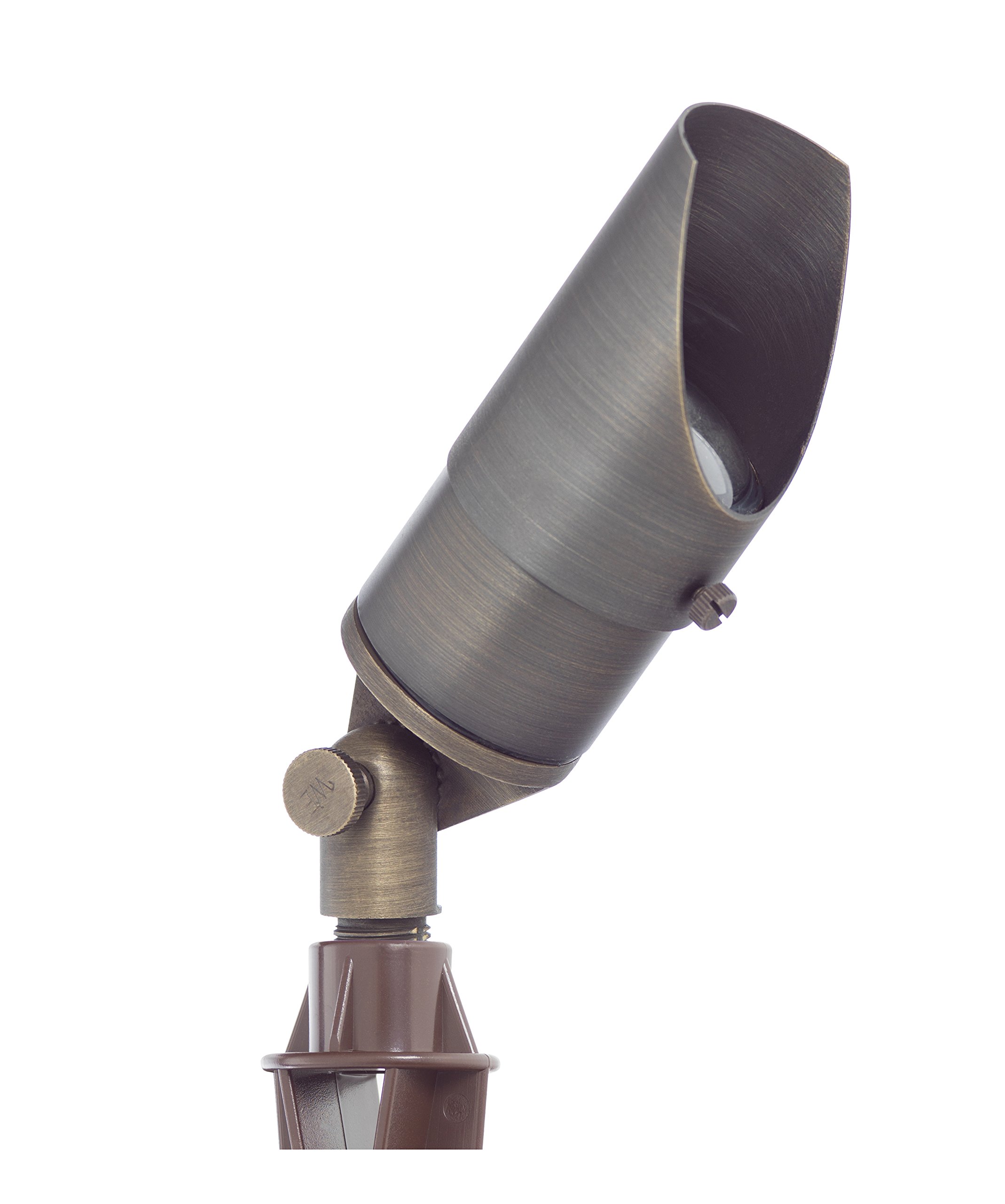 Westgate Lighting 12V LED Directional Landscape Light - 7W Antique Bronze Finish with Convex Glass Lens for Outdoor Garden, Pathway, and Yard Lighting | Energy-Efficient Waterproof Landscape Spotlight for Patio, Deck, and Driveway Illumination