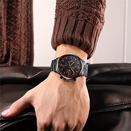Carlien Automatic Men's Watch with Calendar Date & Luminous Hands - Stainless Steel Luxury Mechanical Wristwatch for Business, Formal & Casual Wear