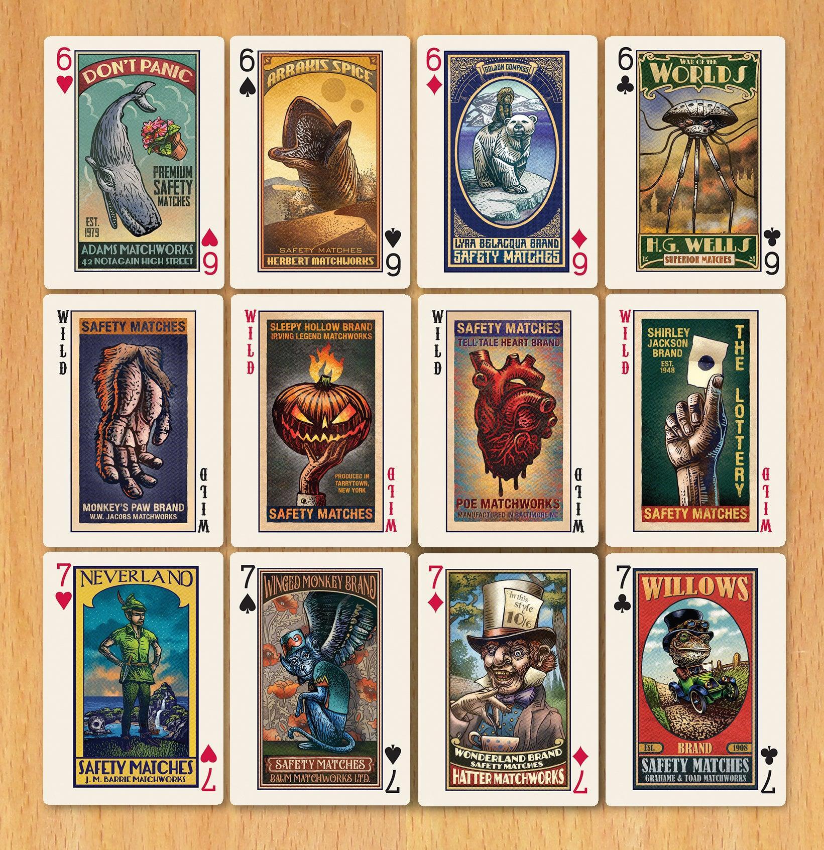 Biblioluminous Playing Cards - Premium Glow in The Dark Deck for Magic Tricks, Poker Nights & Game Parties - Perfect for Cardistry, Collectors & Unique Gifts