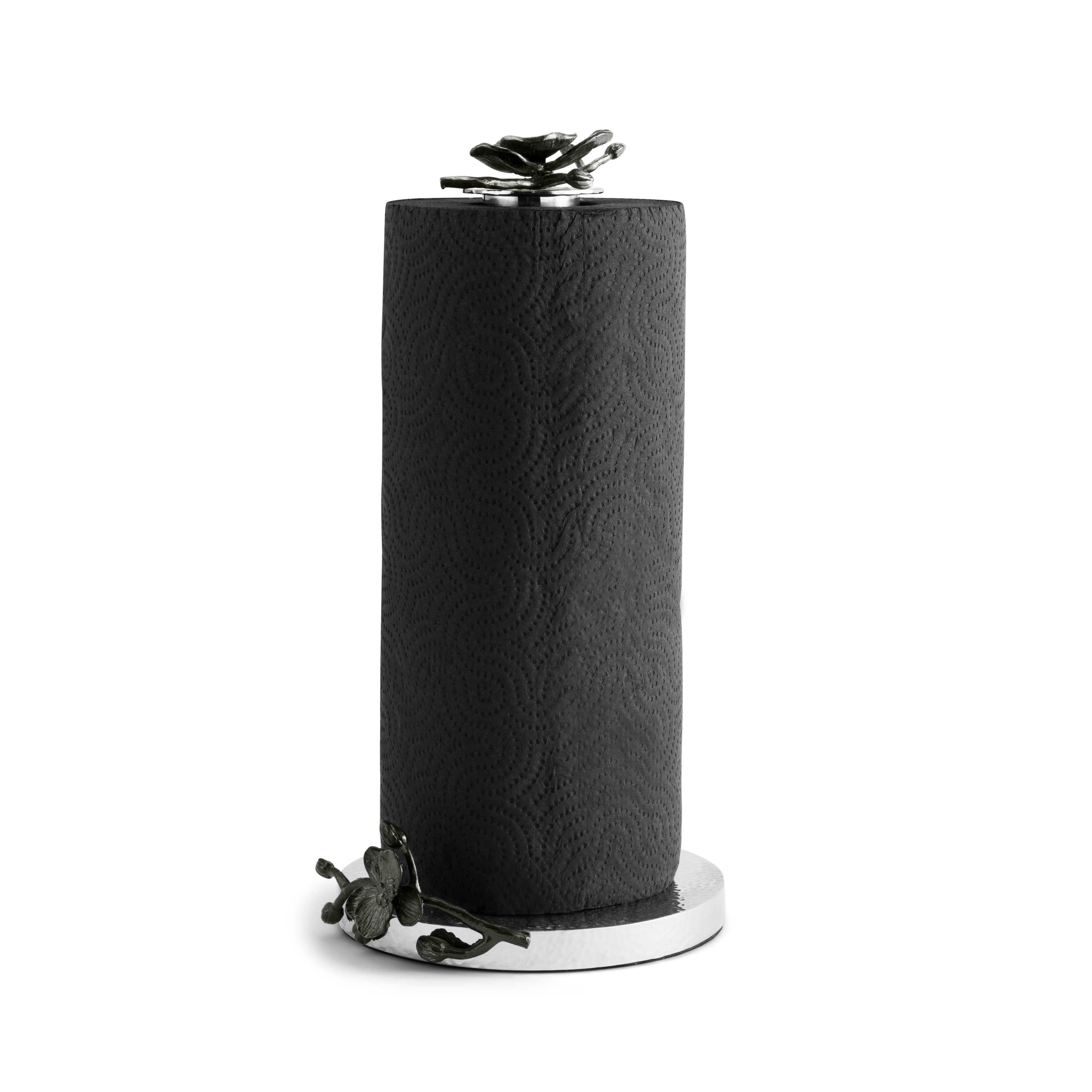 Premium Black Orchid Paper Towel Holder - Stylish & Durable for Kitchen, Bathroom, or Office - Easy to Install & Space-Saving Design