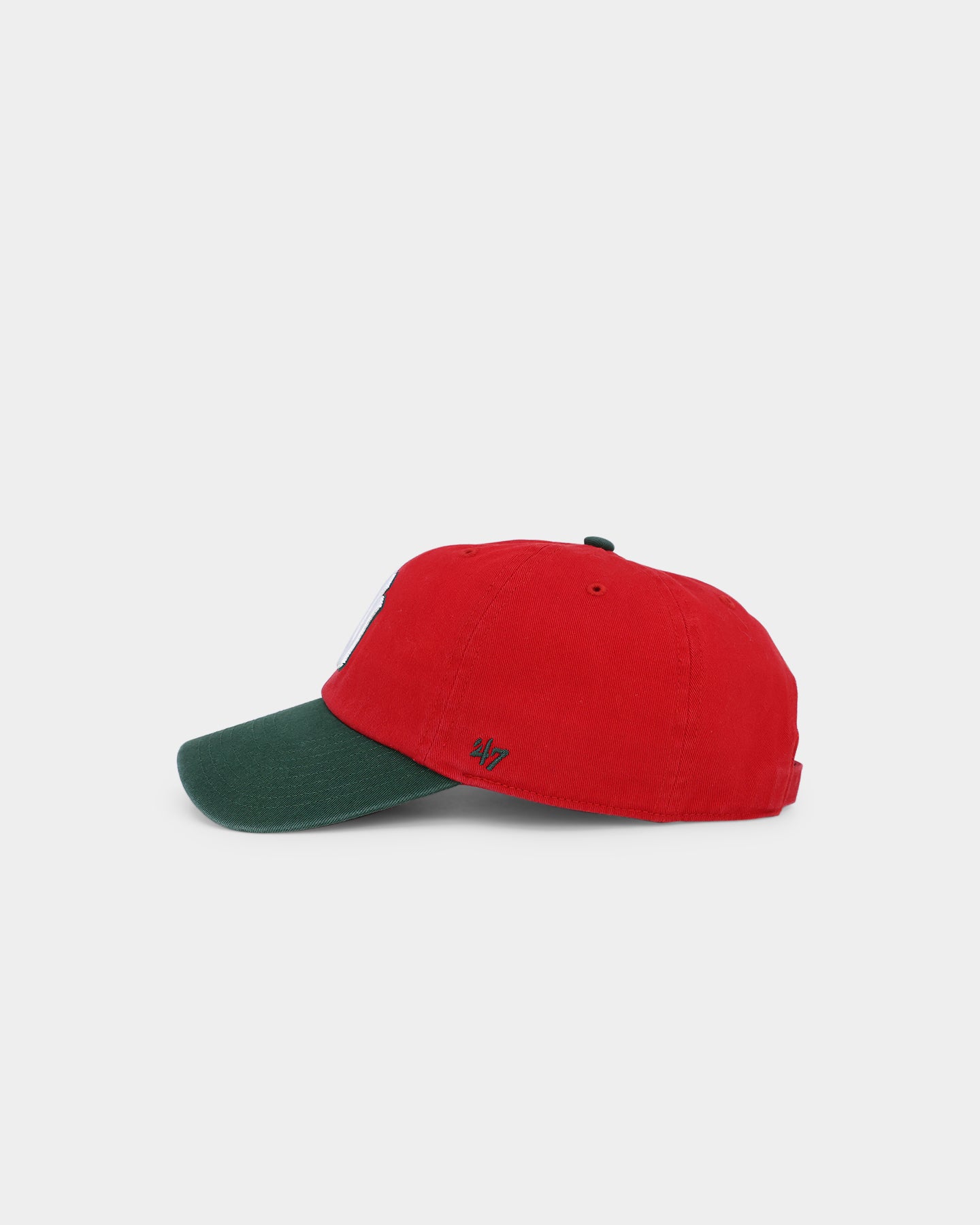 New York Yankees 'Scarlet Pines' Snapback Hat - 47 Brand Adjustable Strapback Cap in Red & Dark Green for Baseball Fans & Streetwear Fashion