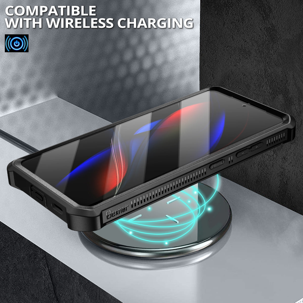 Dexnor Heavy Duty Shockproof Case for Samsung Galaxy S21 Ultra with Built-in Kickstand & Screen Protector - Perfect for Outdoor Activities, Travel, and Daily Protection