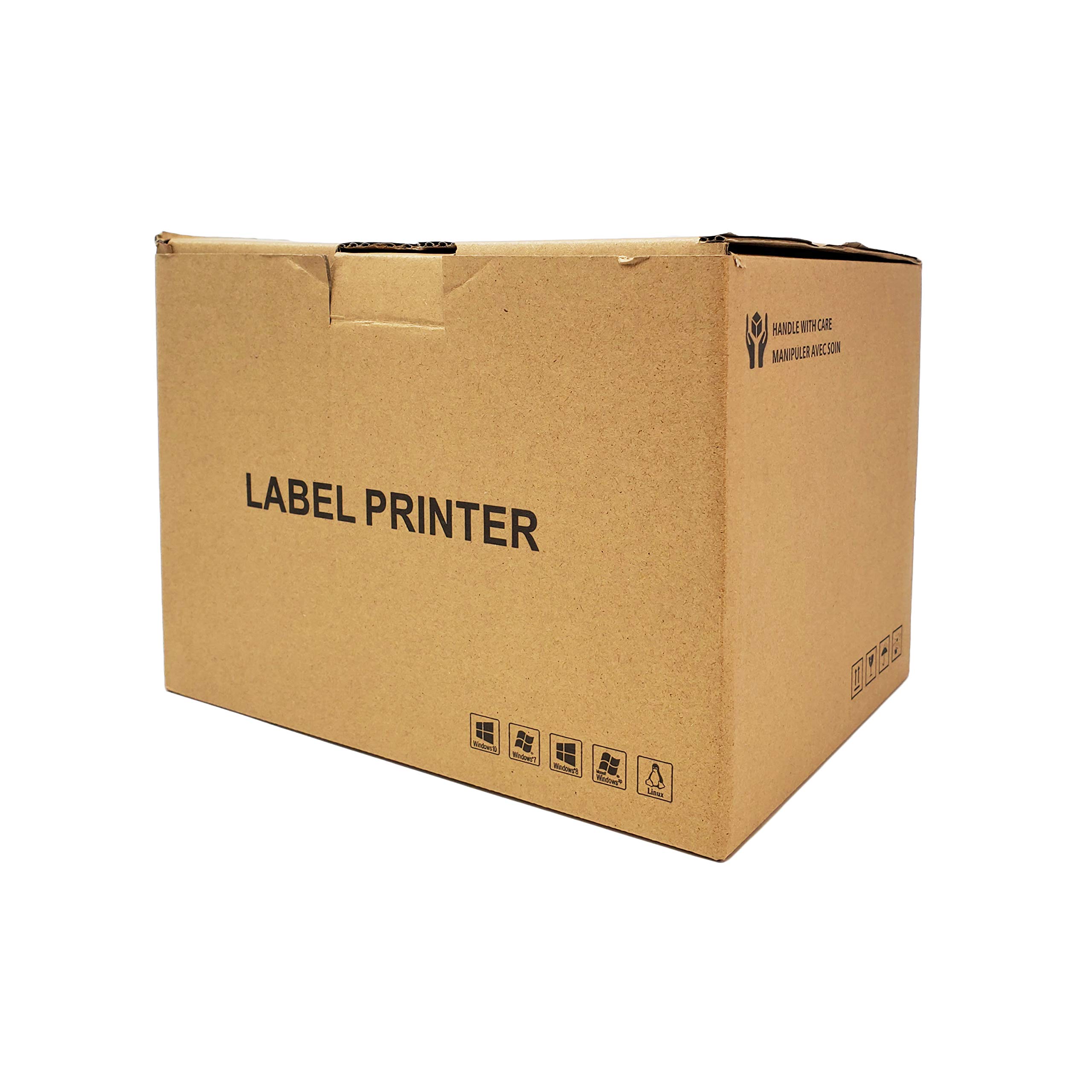 4x6 & 2x1 Commercial Grade Direct Thermal Label Printer - High Speed USB Shipping & Barcode Printer for E-commerce, Warehousing & Retail Packaging