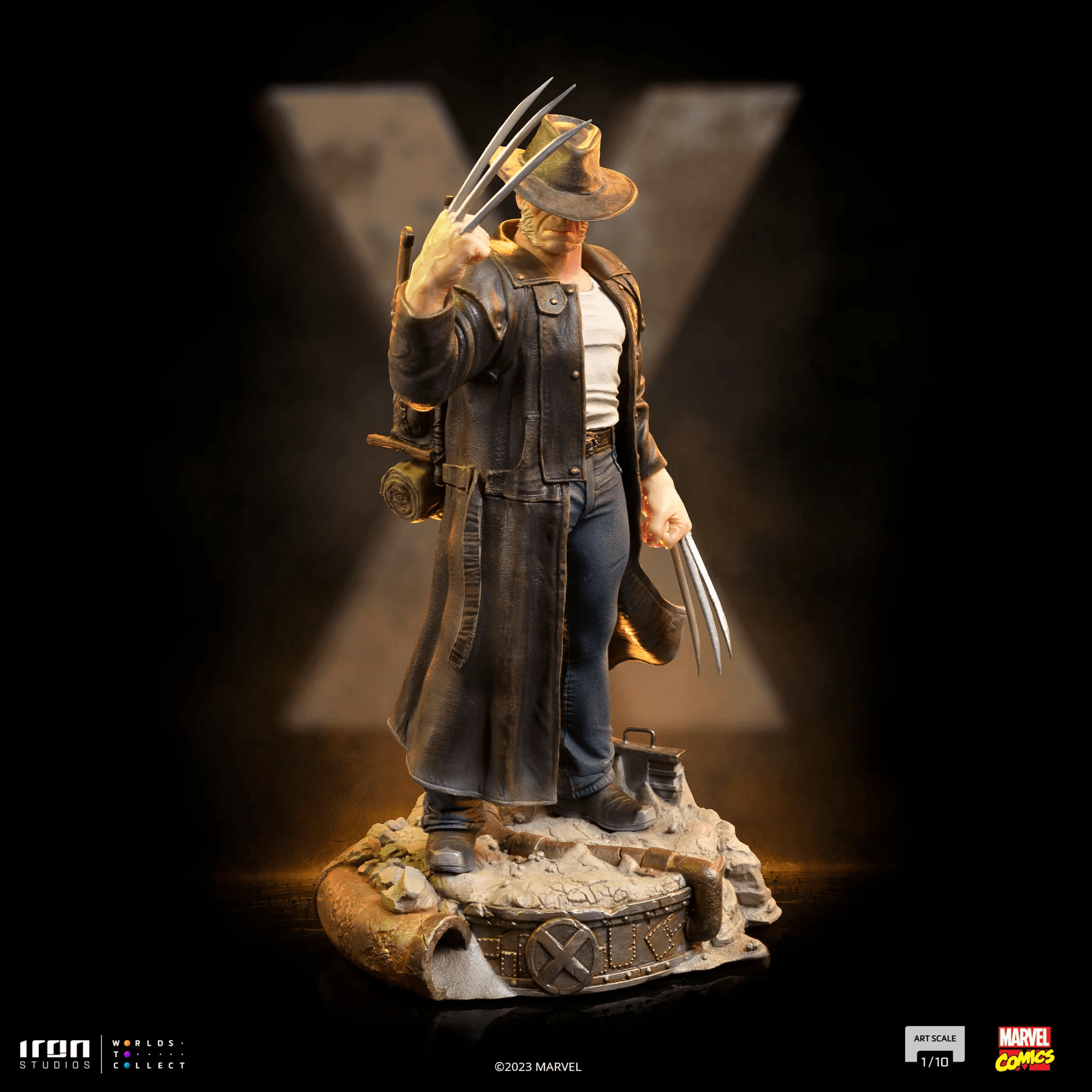 Iron Studios X-Men Old Man Logan BDS Art Scale Statue 1/10 - Premium Collectible Figure for Marvel Fans, Home Display & Comic Book Collections