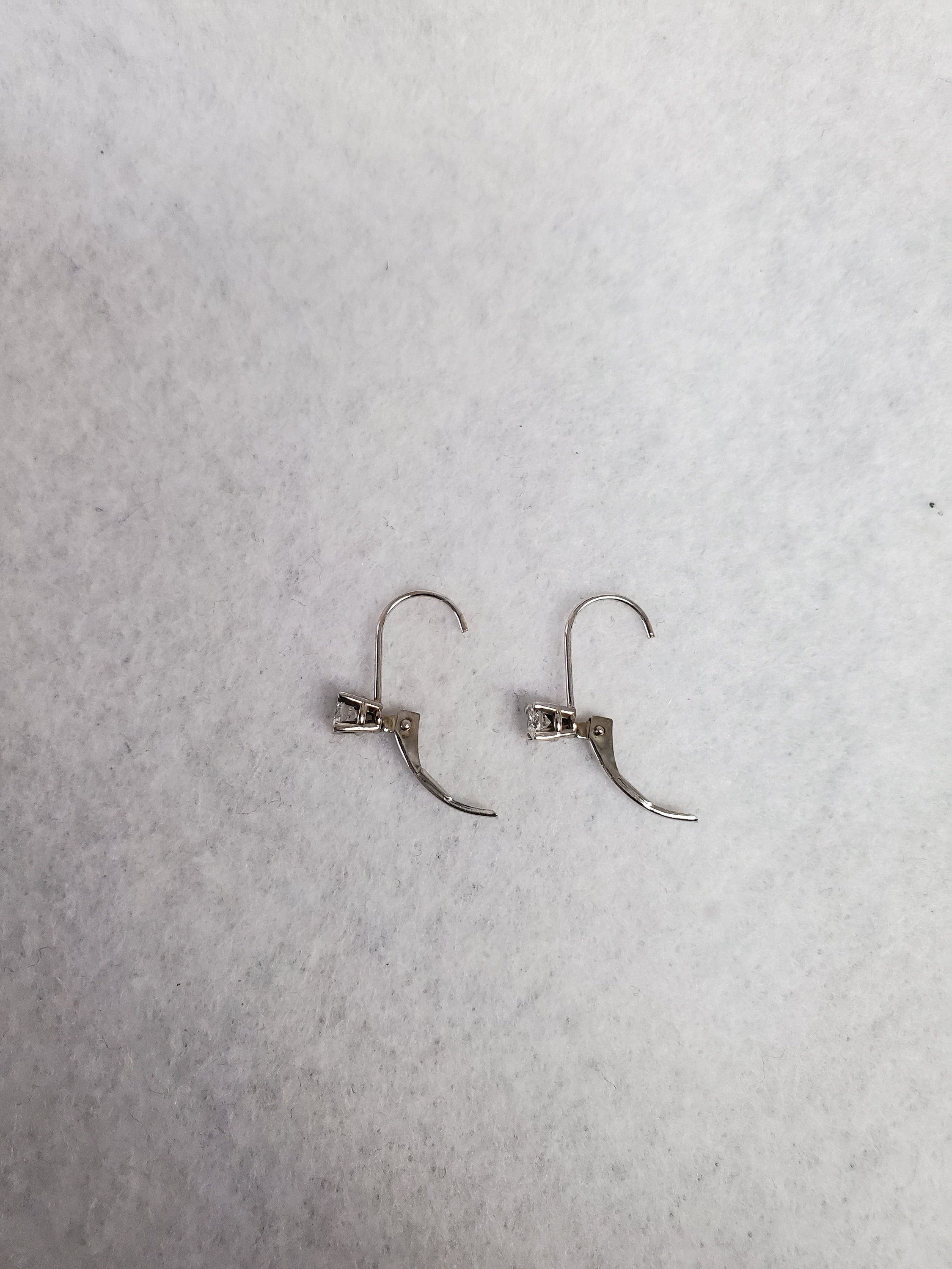 Diamond Dangle Earrings for Women - Kidney Wire Hook Drop Earrings - Elegant Jewelry for Parties, Weddings & Special Occasions