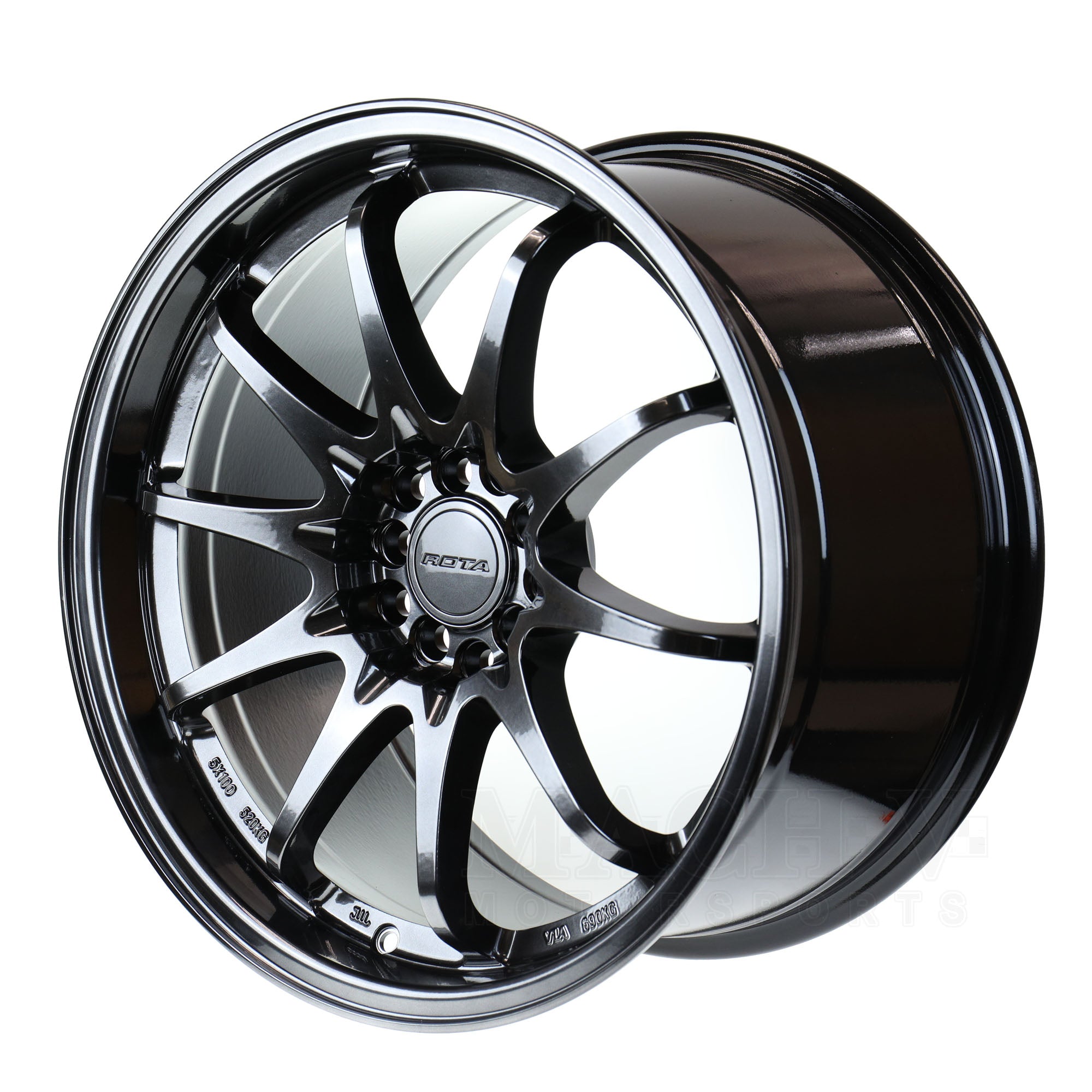 Rota DPT 18x9.5 +44 5x114/5x100 Alloy Wheels - Perfect for JDM Imports, Tuner Cars & Street Performance Upgrades