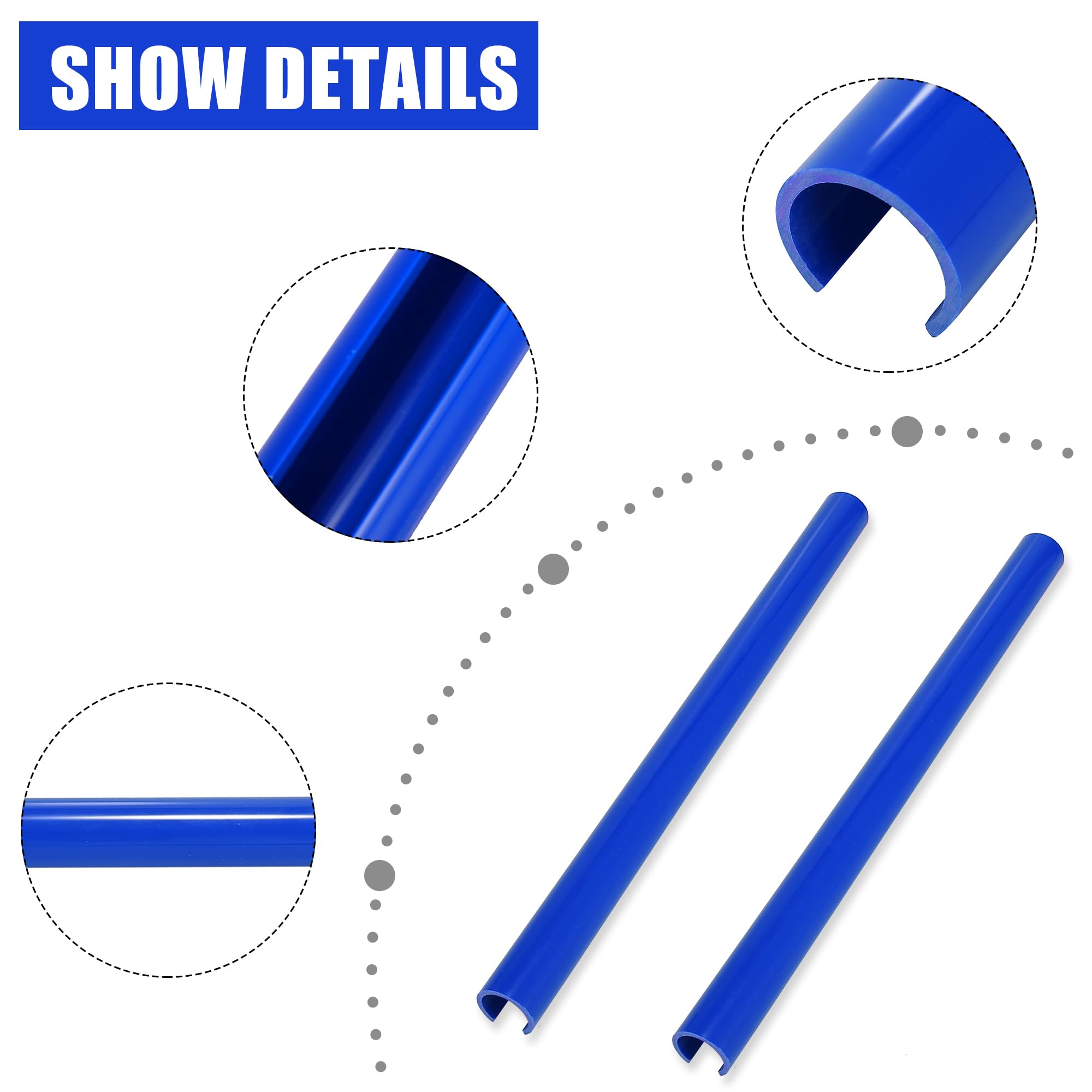 X AUTOHAUX Blue Front Grille Trim Strips for BMW 1 2 3 4 Series - Car Grill Insert Decoration & Protection (Perfect for Customization & Car Show Enhancement)