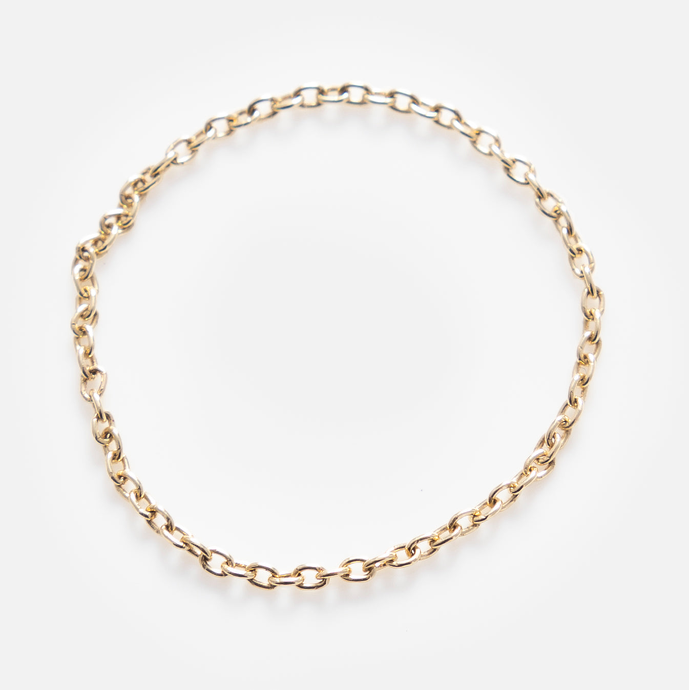 Solid Gold Chain Ring for Women - 14K Yellow Gold Dainty Stackable Ring - Perfect for Everyday Wear, Gifts & Special Occasions