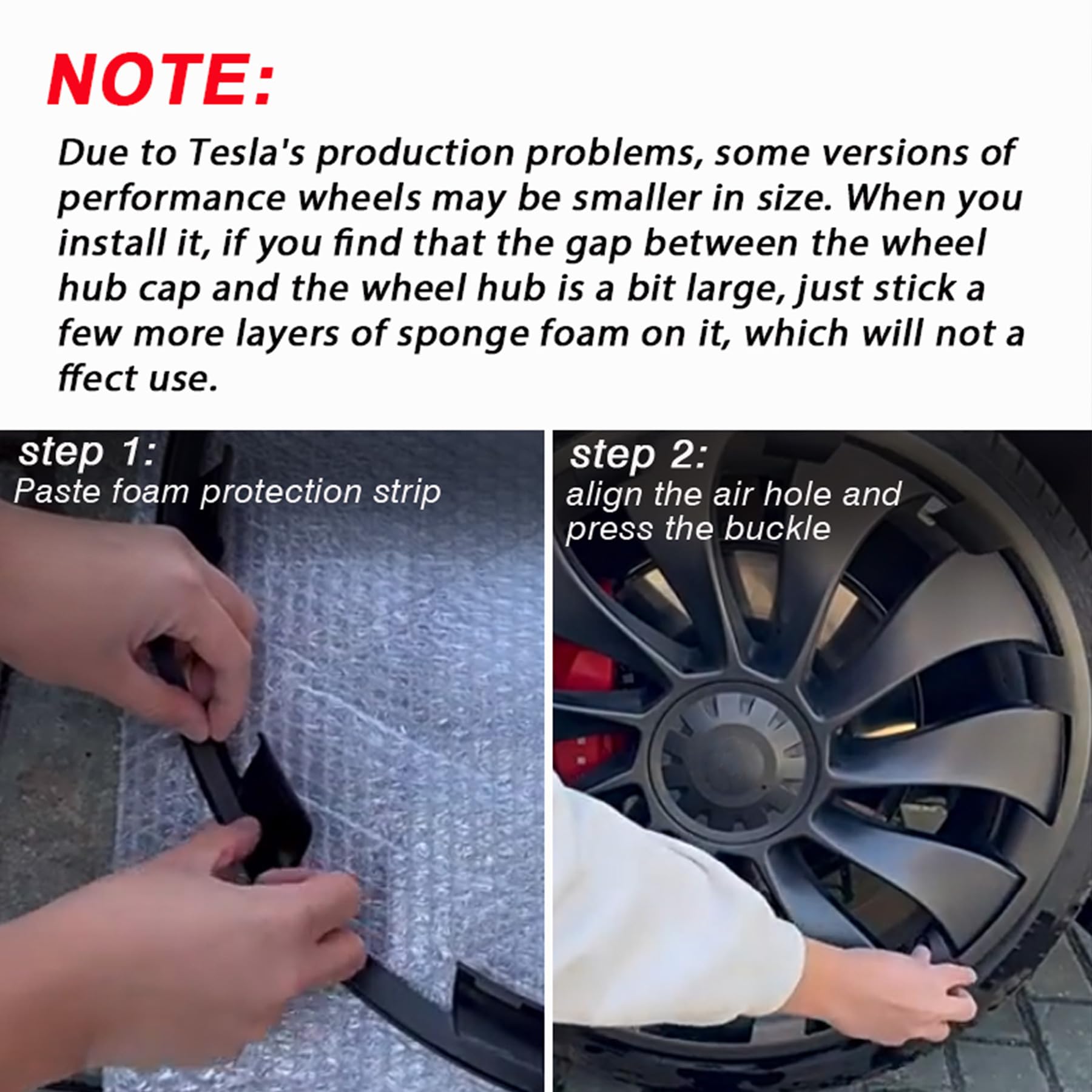 KAVANIC 21 Inch Matte Black ABS Wheel Rim Protector for Tesla Model Y Performance - Hubcaps Cover Accessories to Protect Your Wheels - Perfect for Daily Driving and Off-Road Adventures