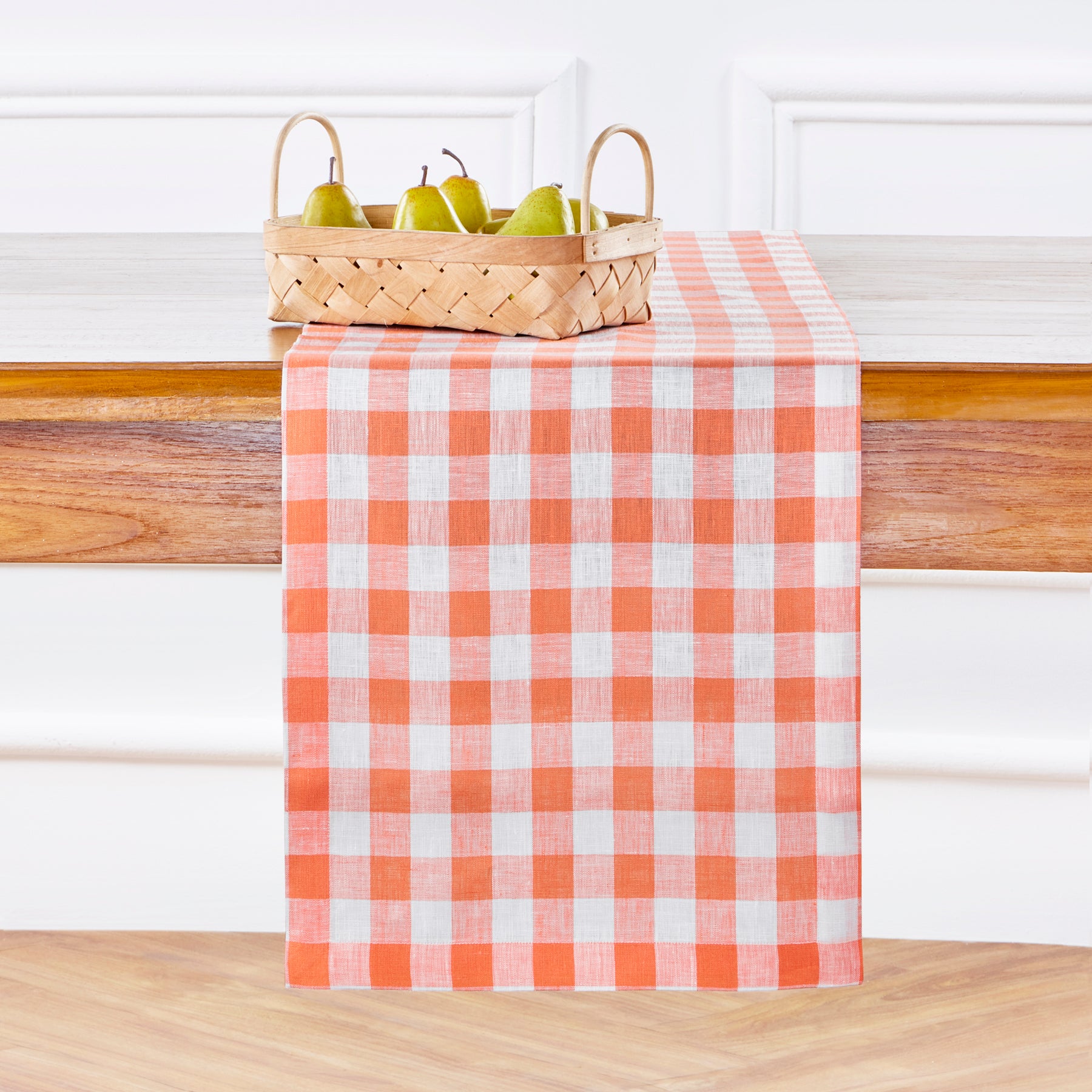 Morgan Check Table Runner - Classic Plaid Cotton Tablecloth for Dining & Kitchen Decor - Perfect for Holiday Dinners, Parties & Farmhouse Style Home Decor
