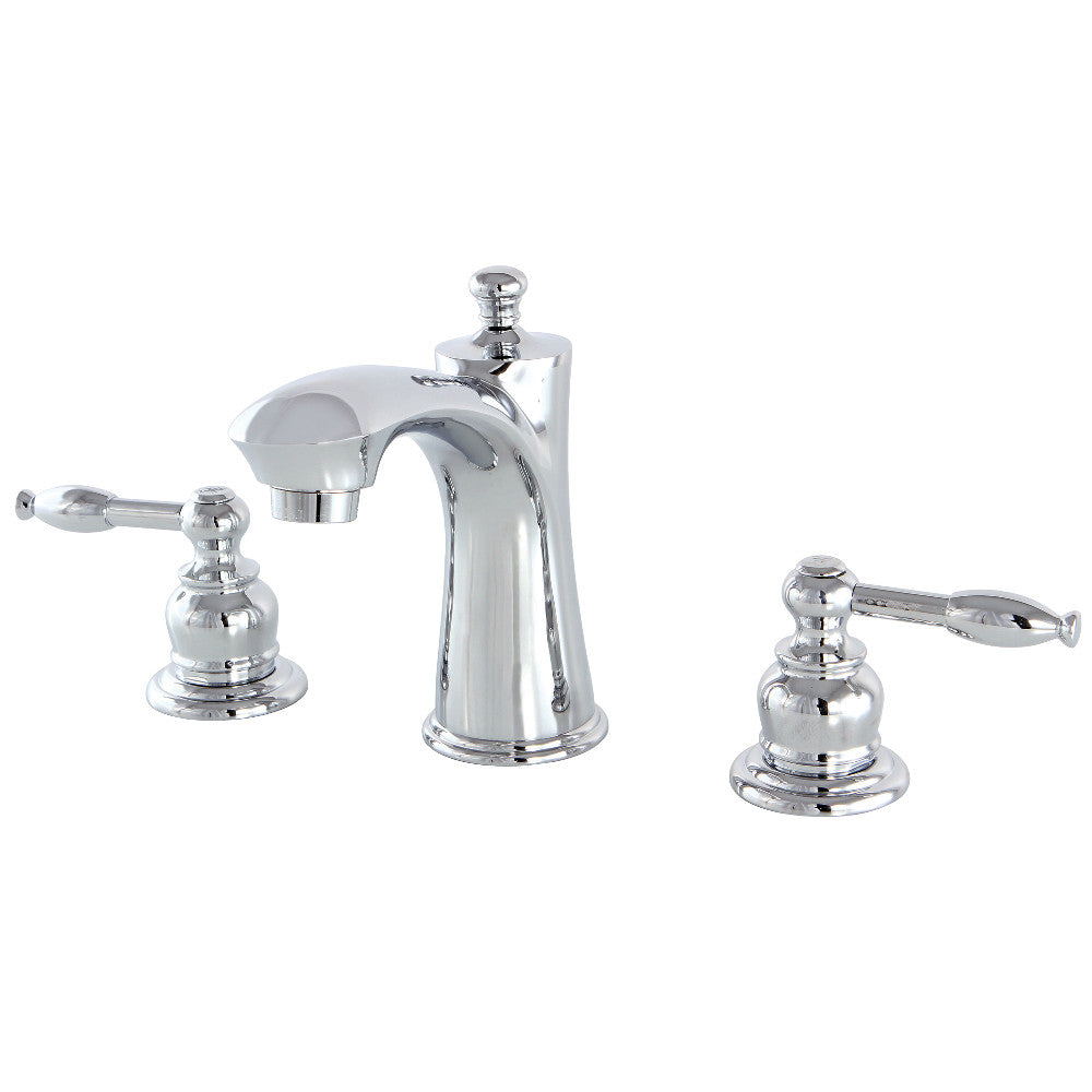 Kingston Brass KB7968KL 8-Inch Widespread Bathroom Faucet - Modern Matte Black Finish for Vanity Sinks - Perfect for Home, Hotel & Commercial Use