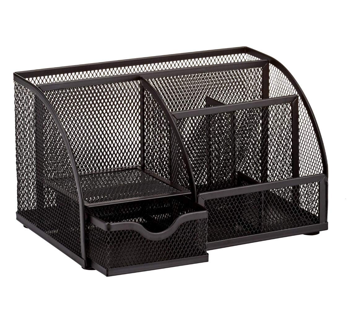 Anova Mesh Desk Organizer - 7 Compartments with Drawer for Office & Home Use