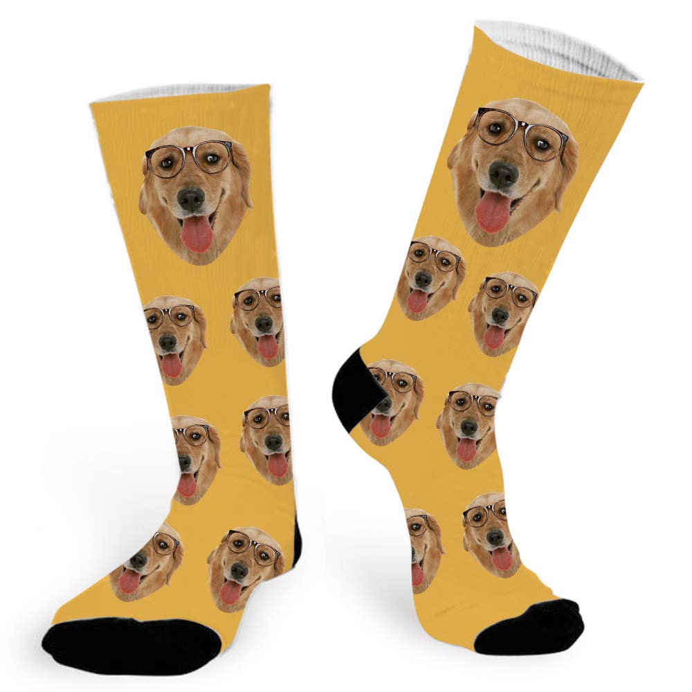 Custom Personalized Photo Socks - Print Your Face on Socks - Unique Gift for Birthdays, Anniversaries & Special Occasions - Great for Couples, Families & Pet Lovers