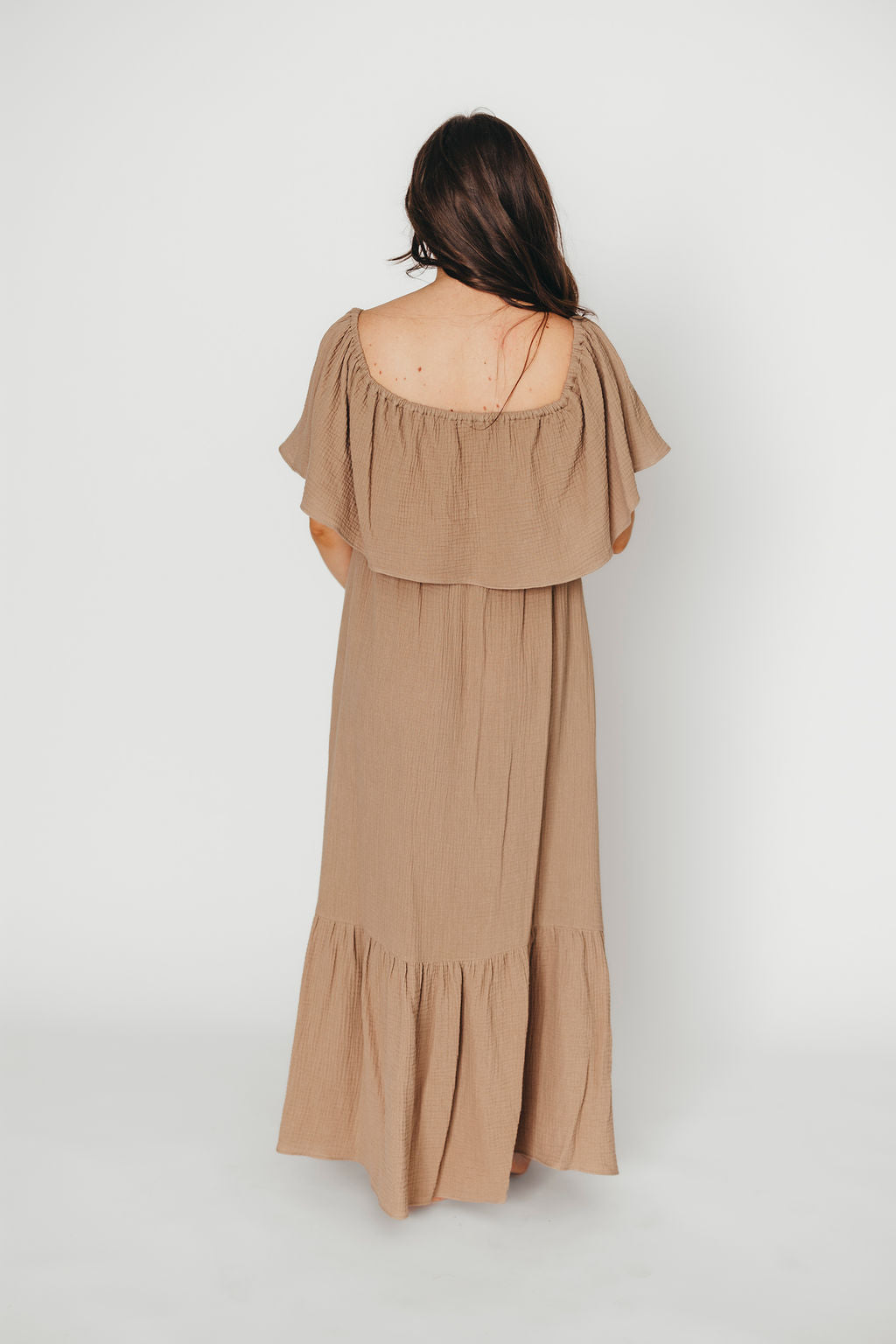 Josie 100% Cotton Maxi Dress in Dry Thyme - Bump & Nursing Friendly Maternity Dress for Pregnancy & Breastfeeding | Perfect for Casual Outings, Beach Vacations & Summer Wear