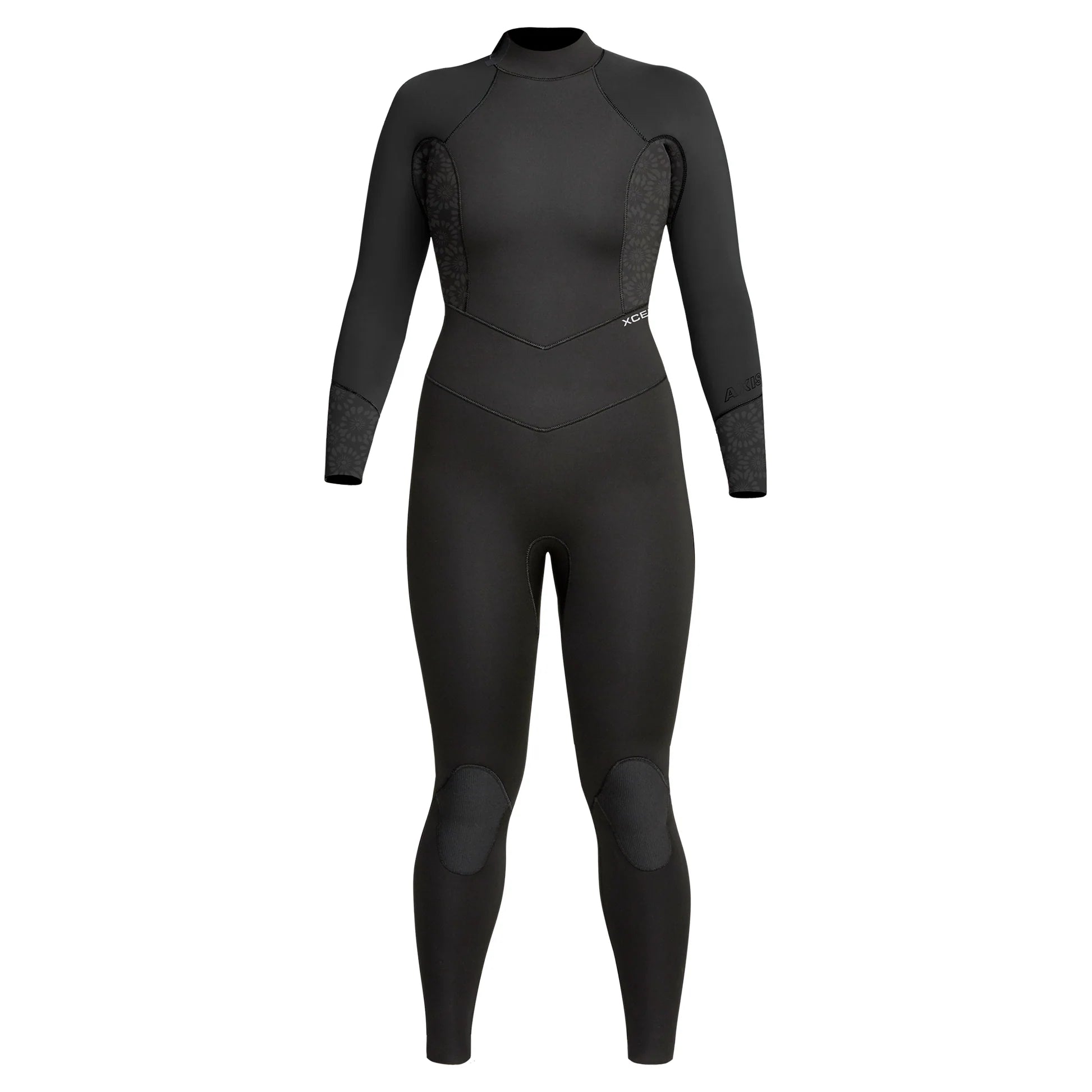 Axis 4/3mm Women's Back Zip Full Wetsuit for Surfing, Diving & Water Sports - Thermal Neoprene Suit with Comfort Fit