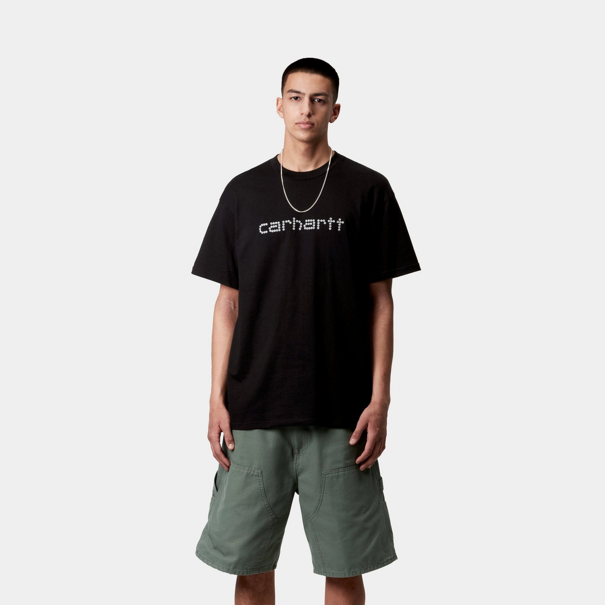 Stylish Rivet Script T-Shirt for Men & Women | Comfortable Black Cotton Tee | Perfect for Casual Wear, Outings & Everyday Fashion