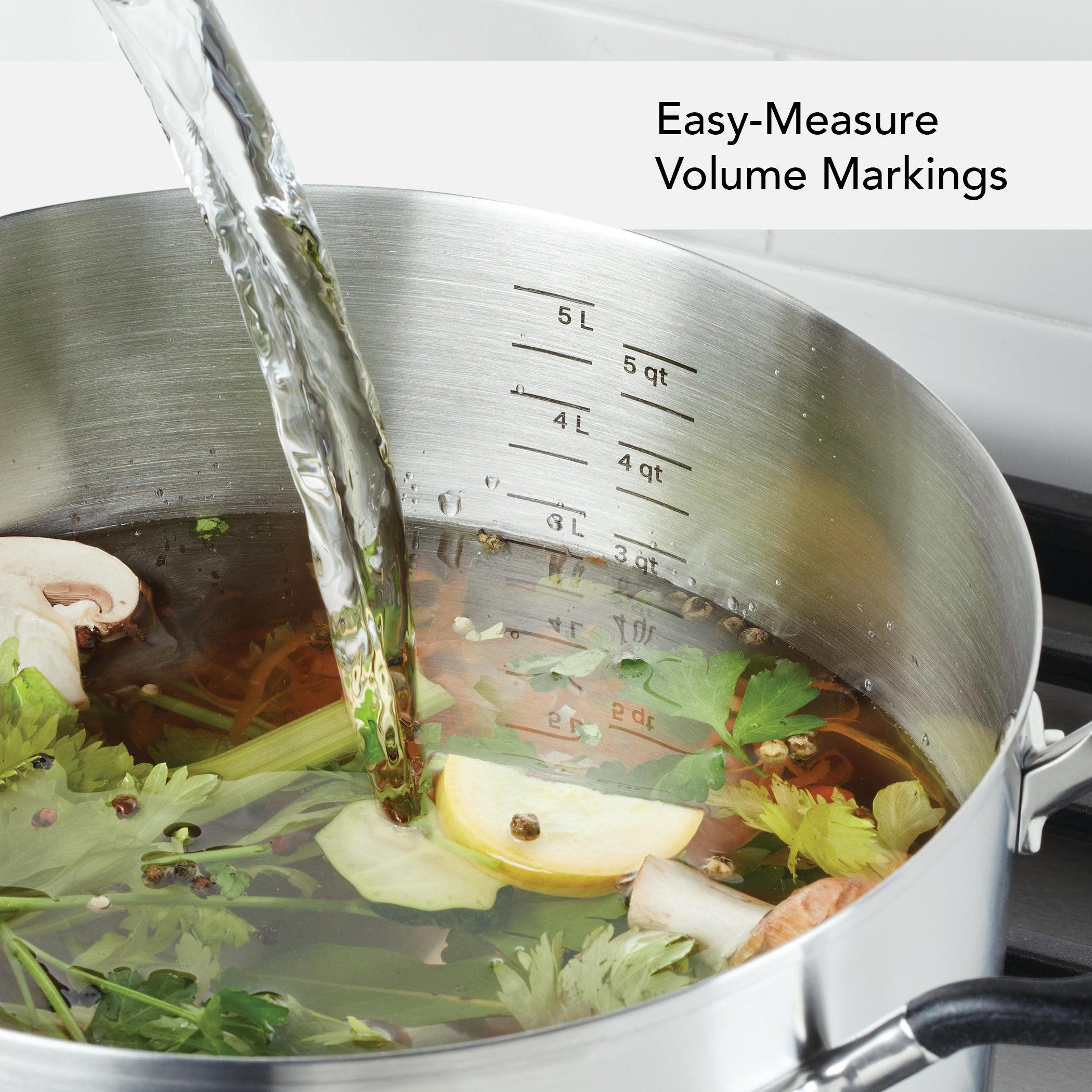 Premium 10-Piece Stainless Steel Cookware Set for Professional Cooking - Pots & Pans with Lids for Induction, Gas & Electric Stoves - Perfect for Home Chefs & Restaurant Use