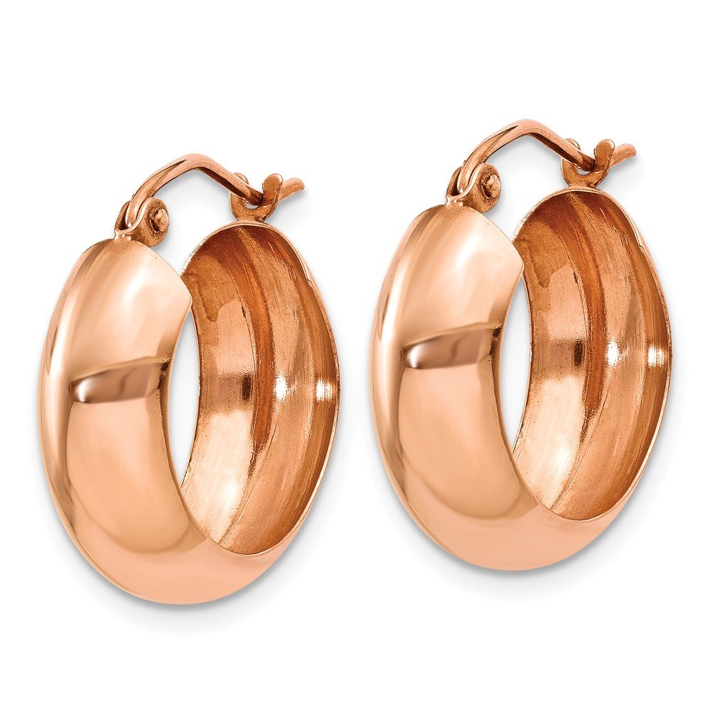 14K Rose Gold Hoop Earrings for Women - Dainty Everyday Jewelry - Perfect for Gifts, Parties & Special Occasions | Jewels By Lux