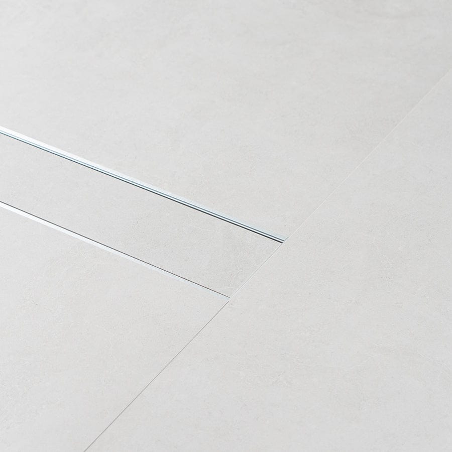1M Brushed Silver Aluminum Floor Drain - Premium Bathroom & Shower Drain for Modern Homes - Ideal for Bathrooms, Showers, and Wet Rooms